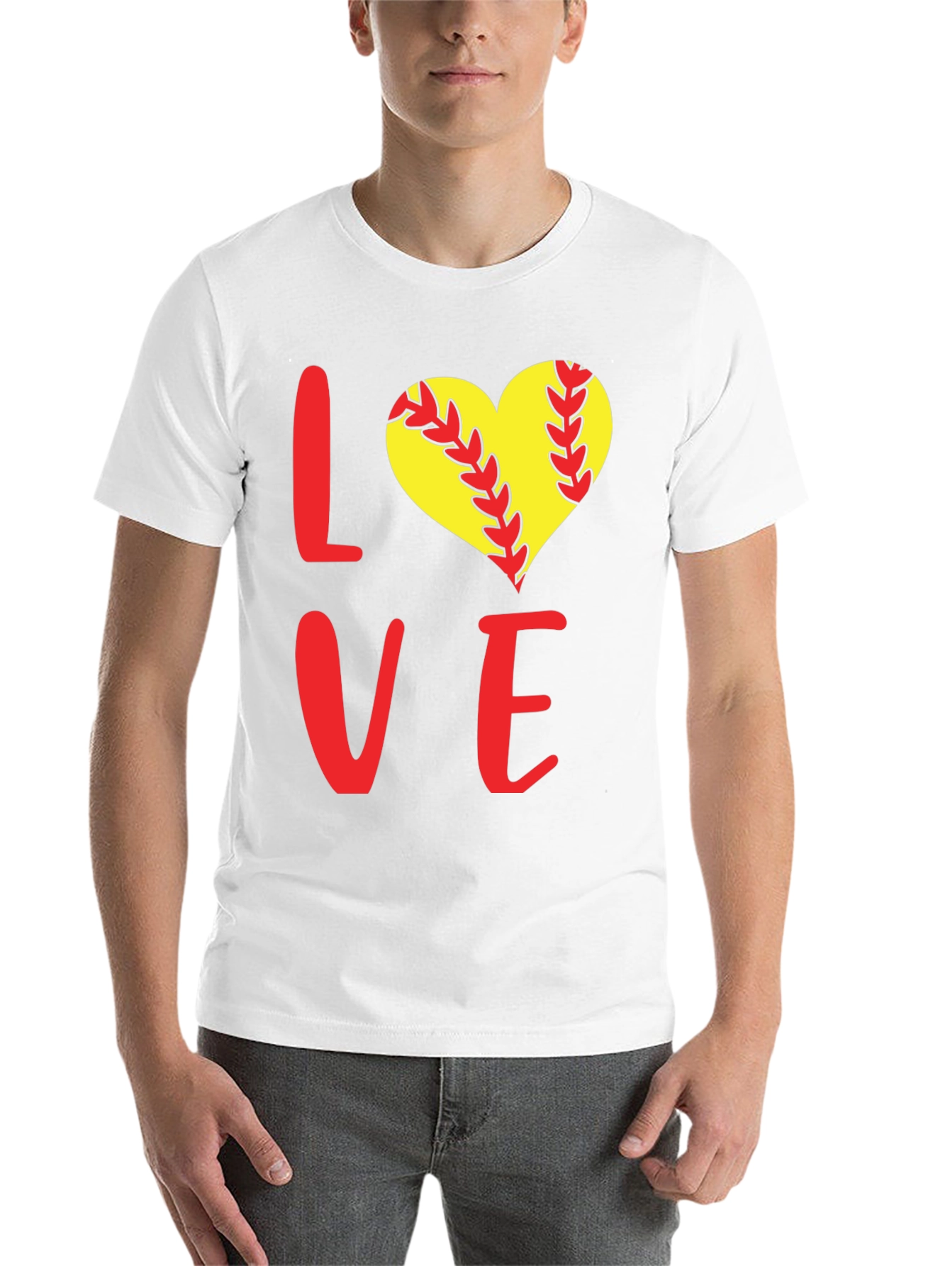 Black Softball Love T-Shirt view 14