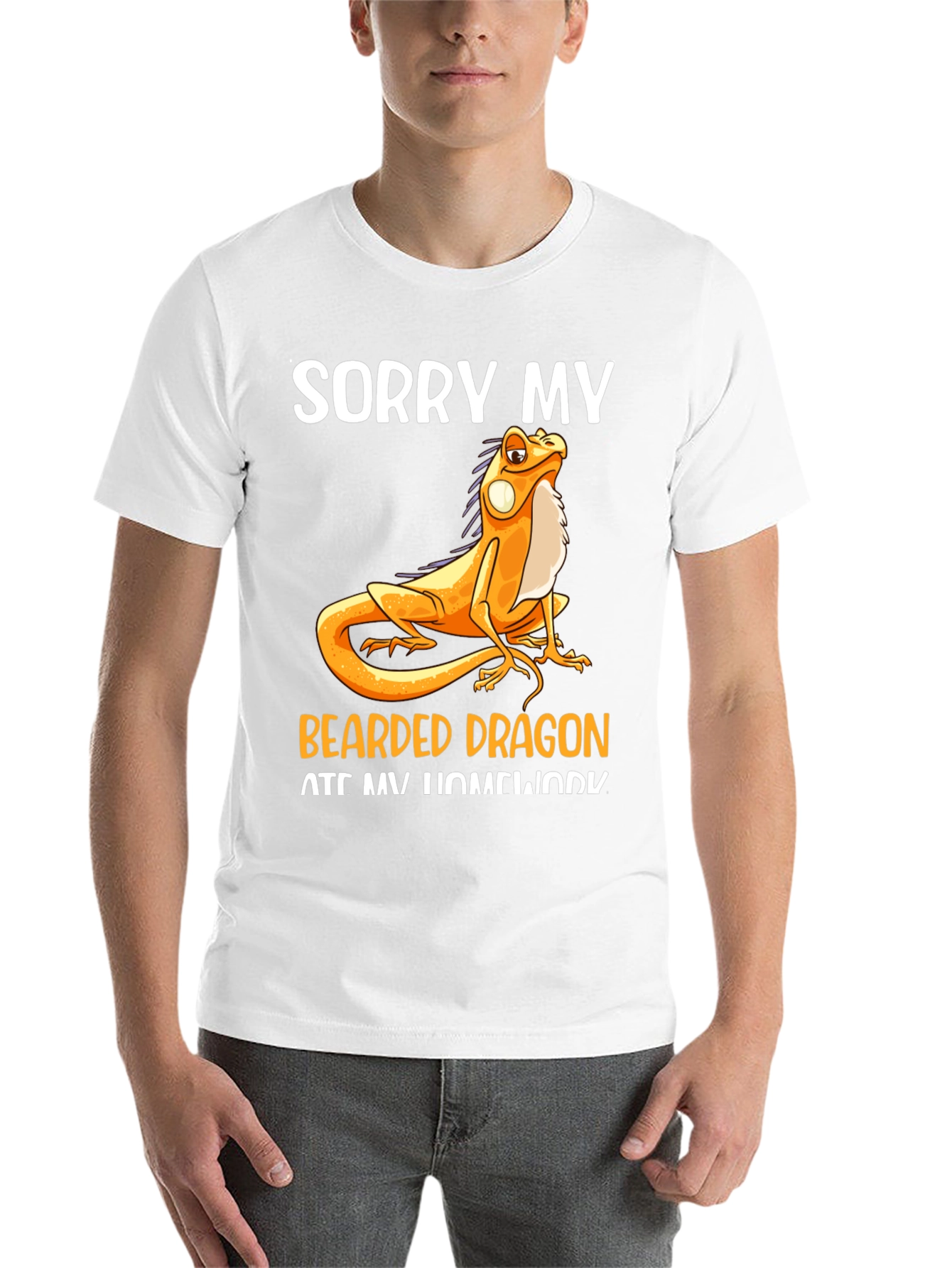 Black Bearded Dragon Ate Homework T-Shirt view 14