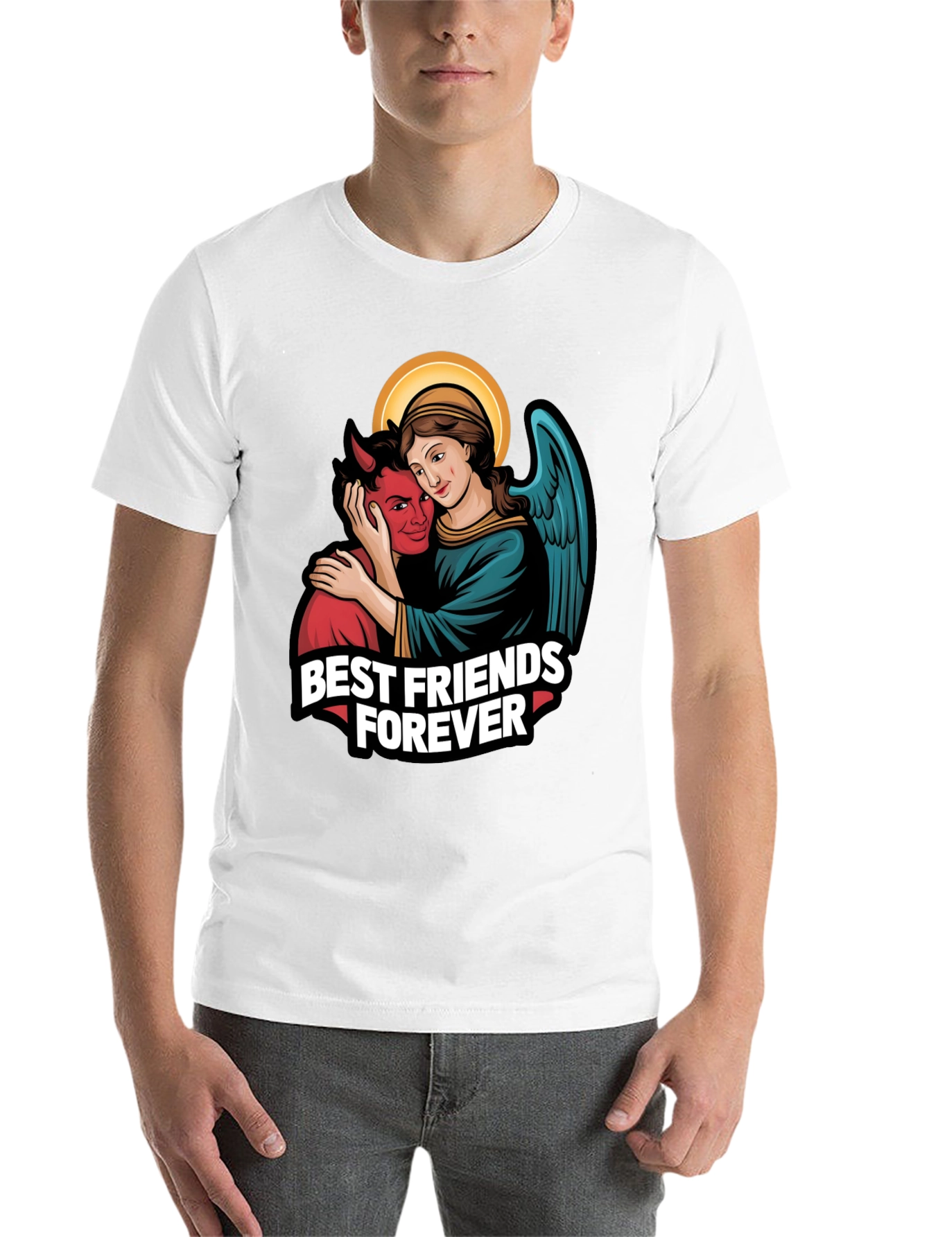 Black Best Friends Forever Graphic Tee view 14