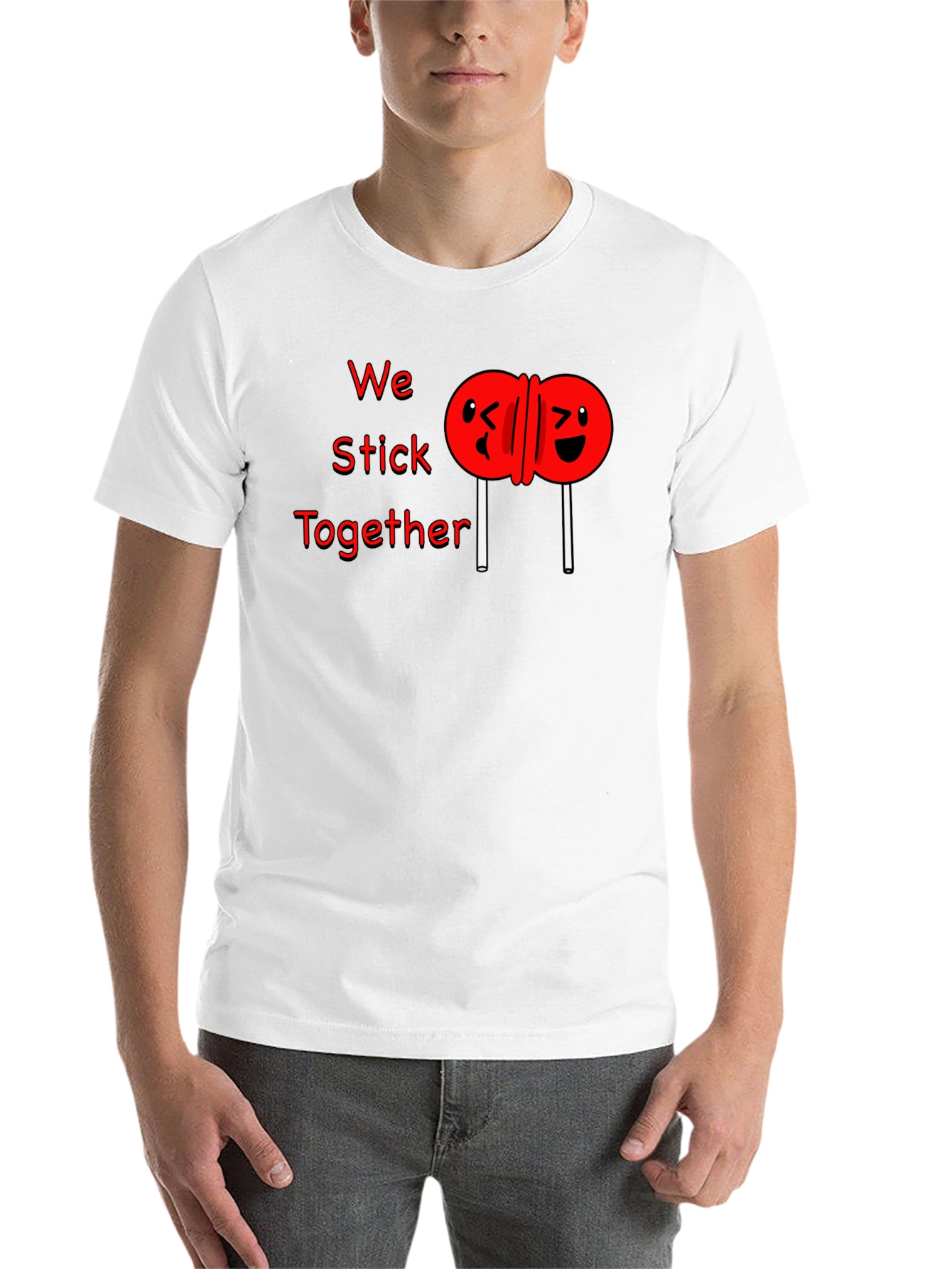 Black We Stick Together Graphic T-Shirt view 14