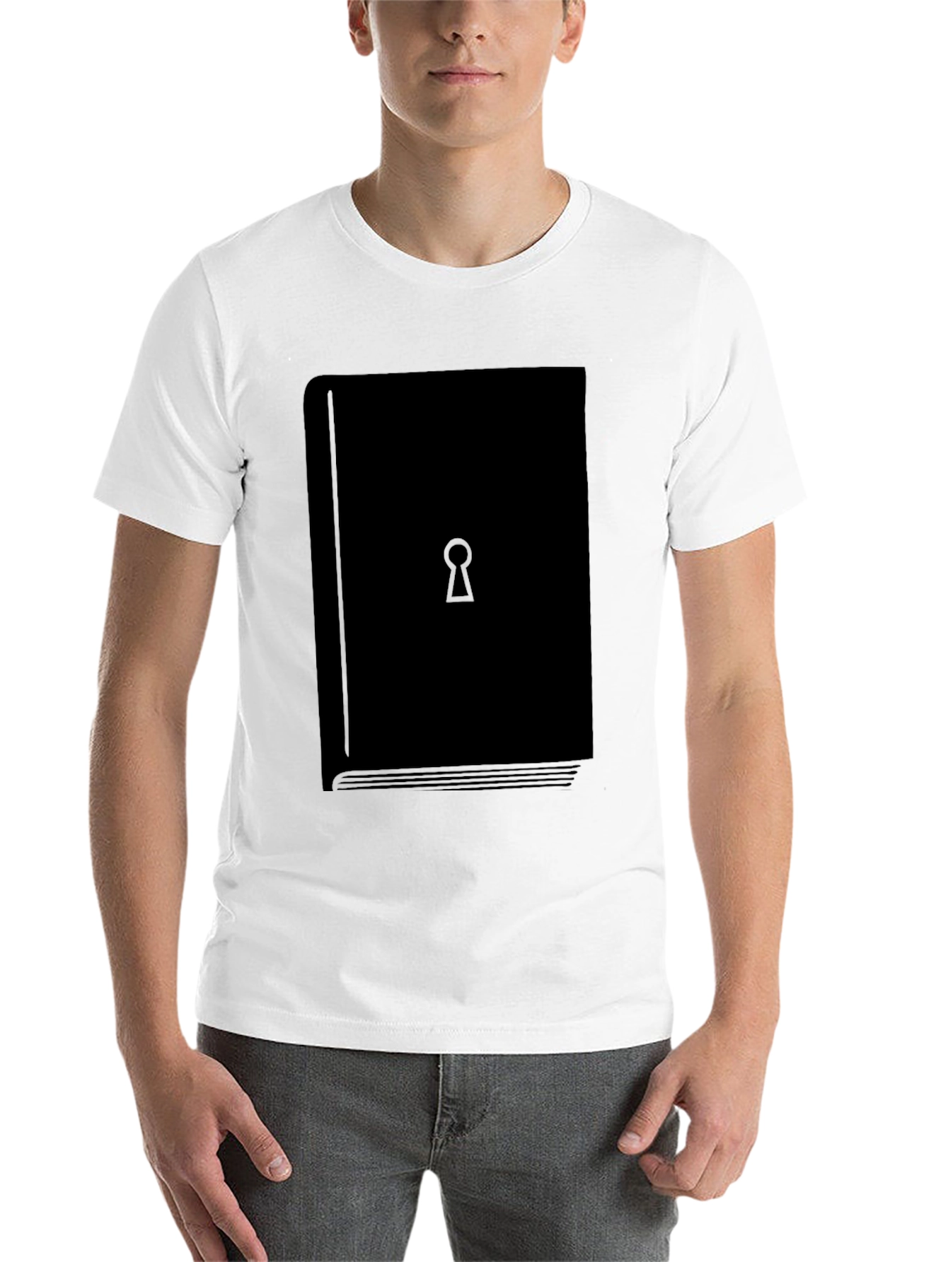 Black Mystery Book T-Shirt - Unlock Your Style! view 14