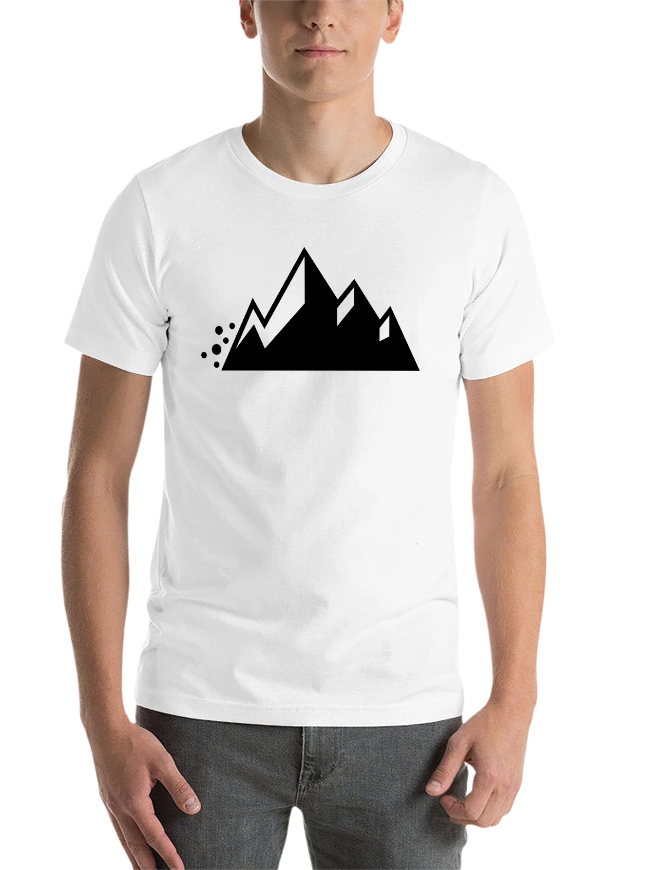 Black Mountain Graphic Tee - Black Cotton Blend view 14