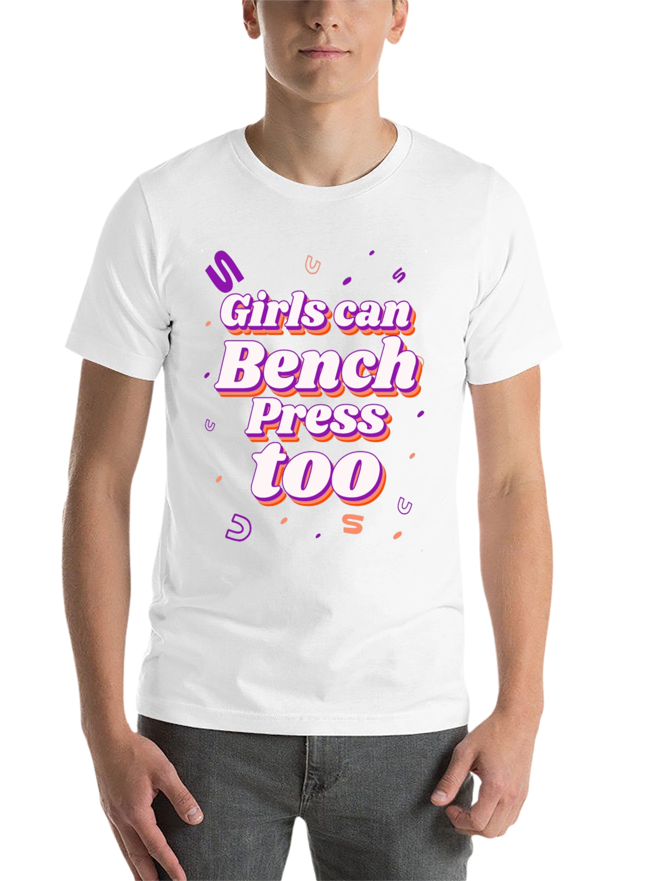 Black Girls Can Bench Press Too T-Shirt view 14