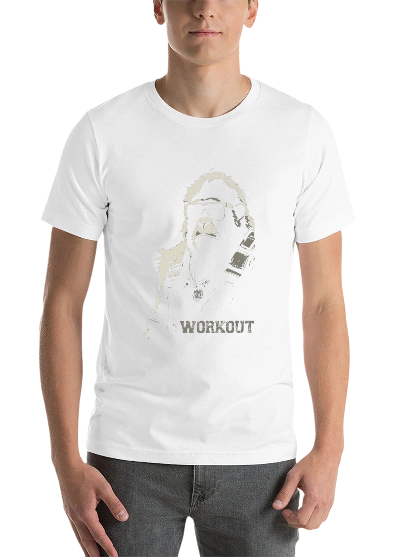 Black Workout Gorilla Graphic Tee view 14