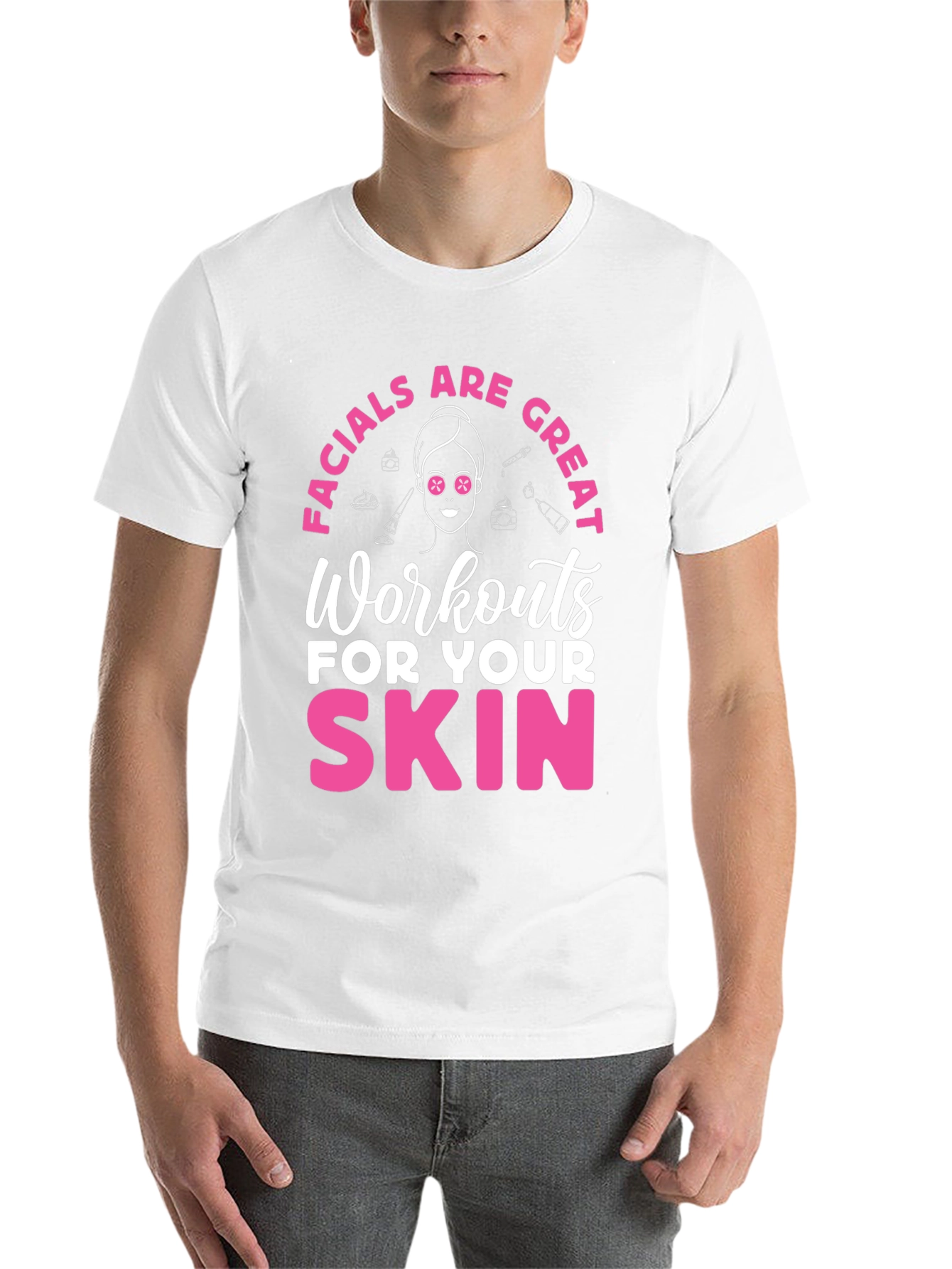 Black Facials are Great Workouts Skin T-Shirt view 14
