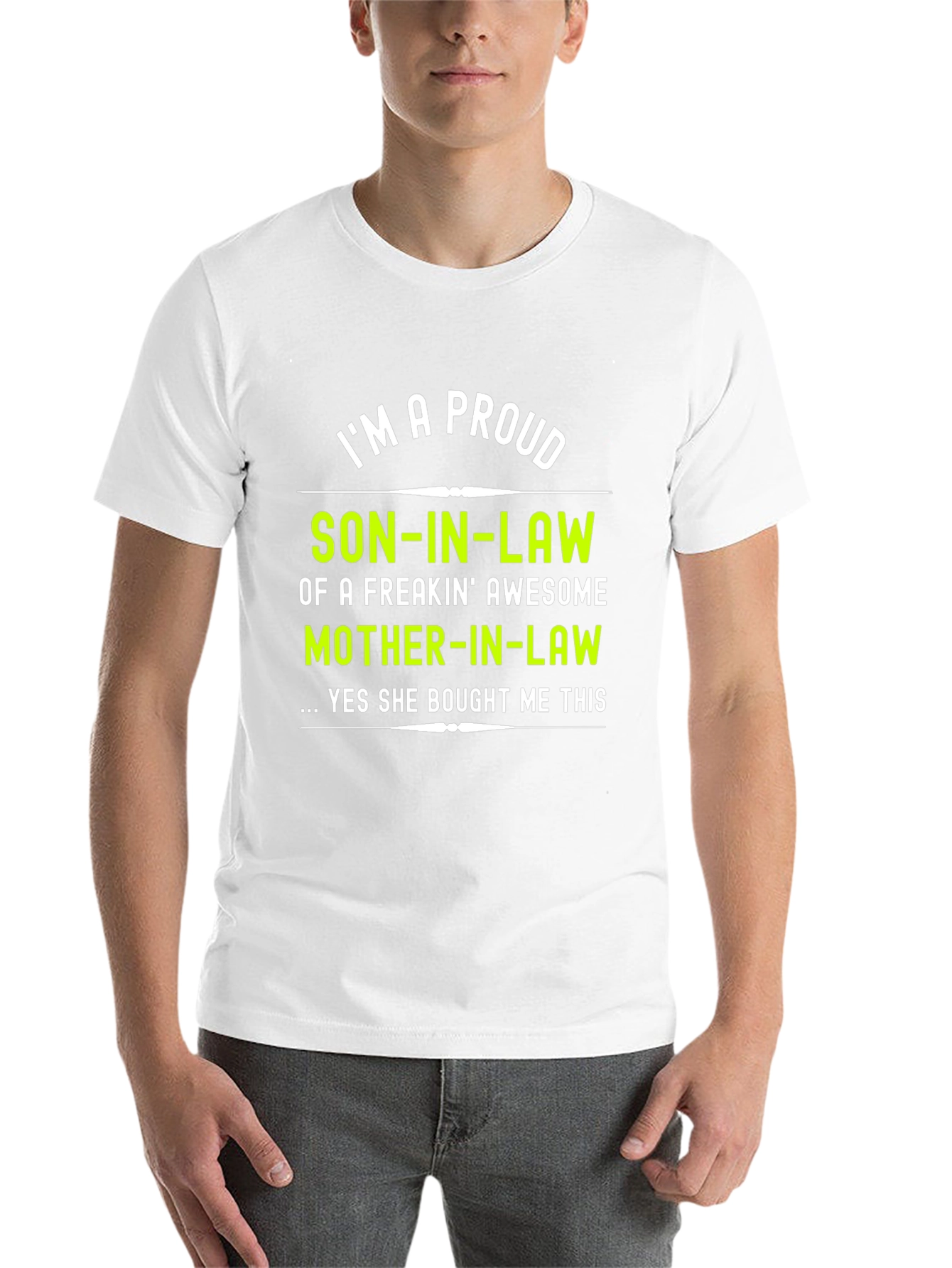 Black Proud Son-In-Law Graphic T-Shirt view 14