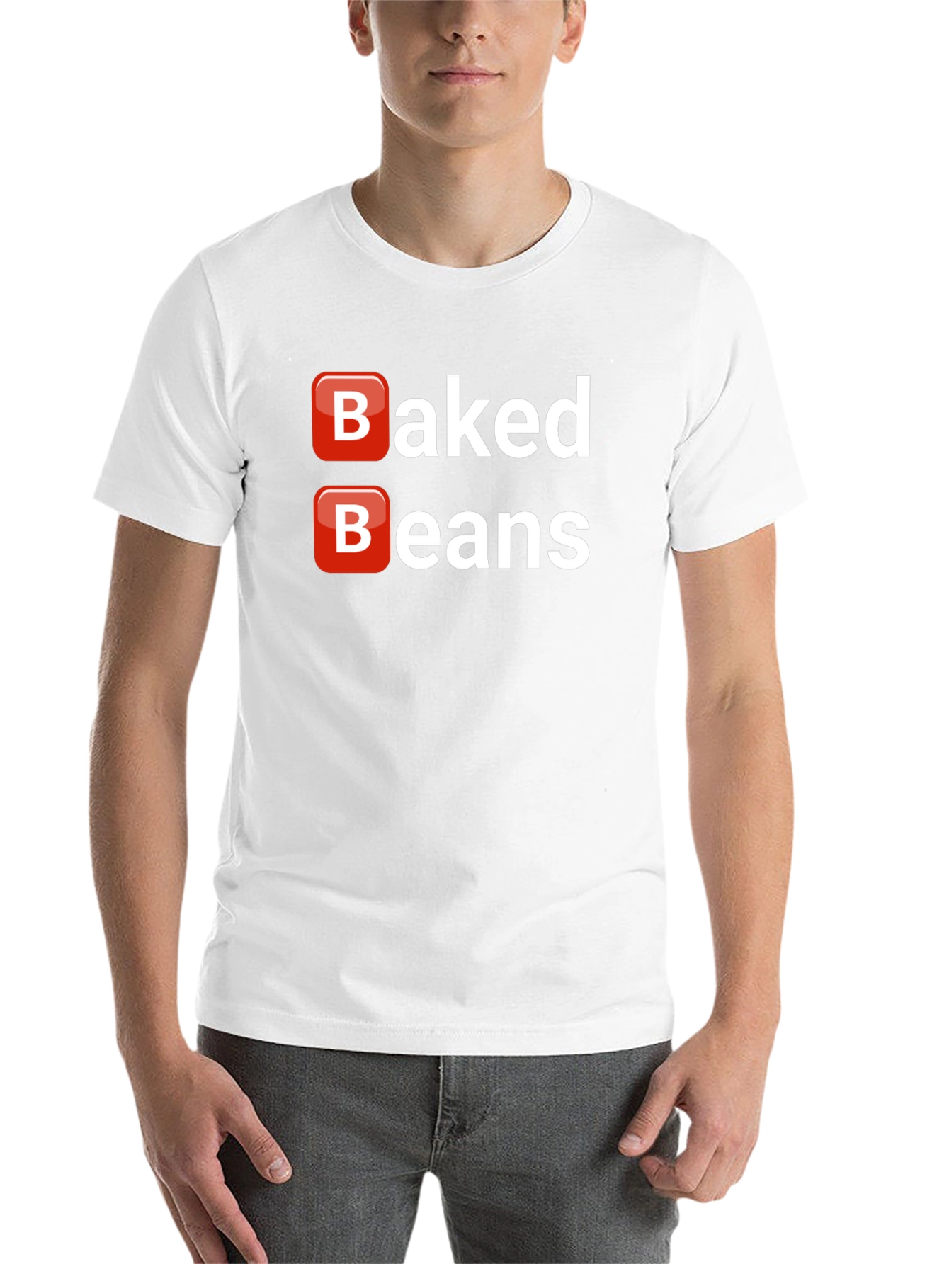 Black Baked Beans T-Shirt - Funny Food Tee view 14