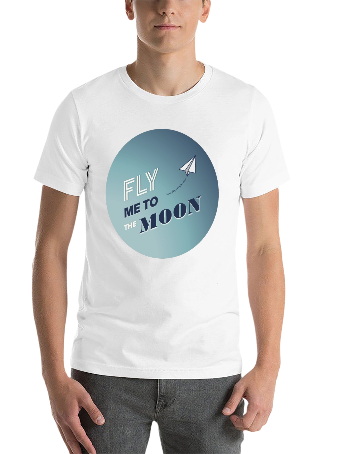 Black Fly Me to the Moon Graphic Tee view 14