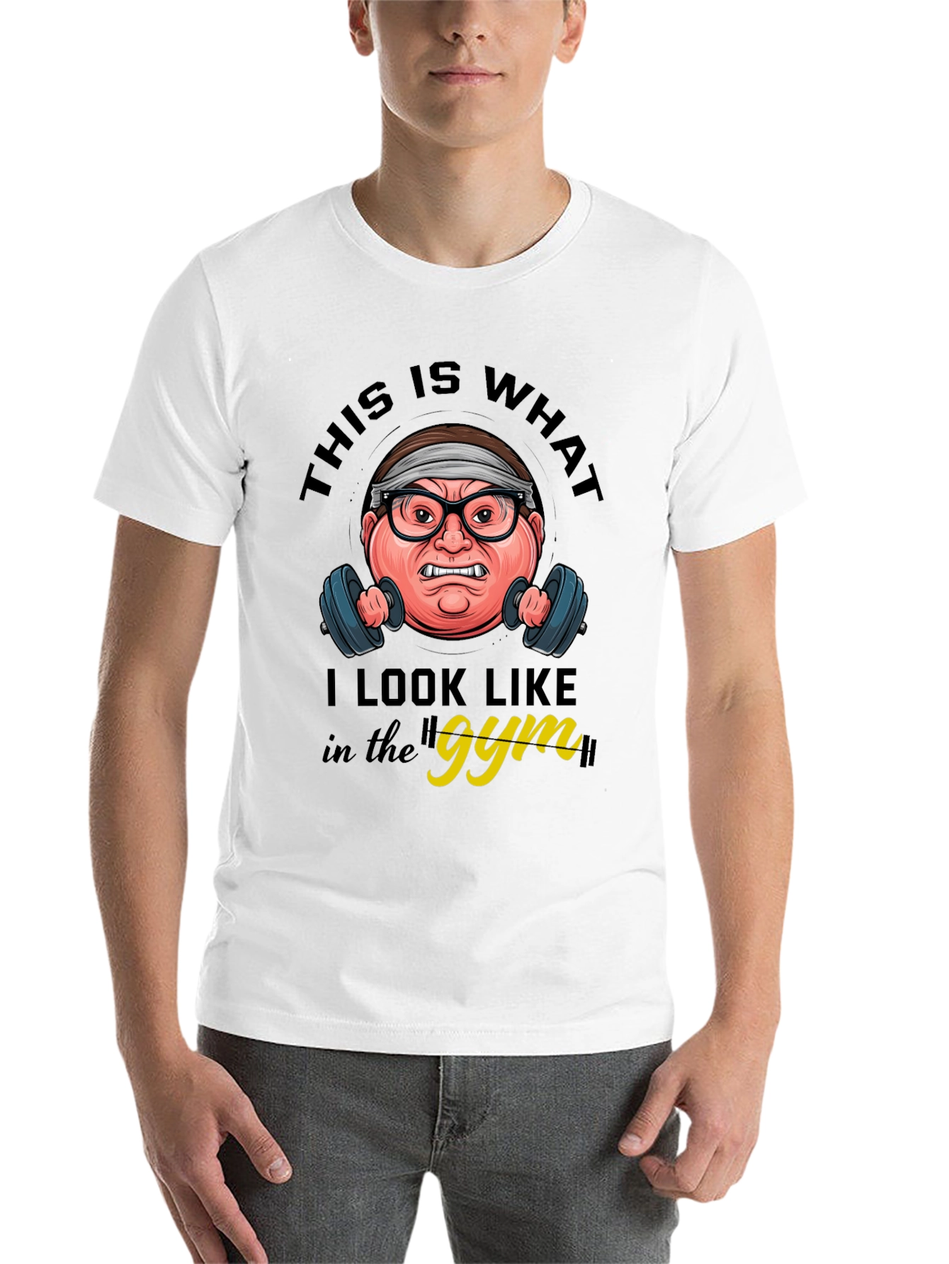 Black Gym Humor Graphic Tee - This Is What I Look Like view 14