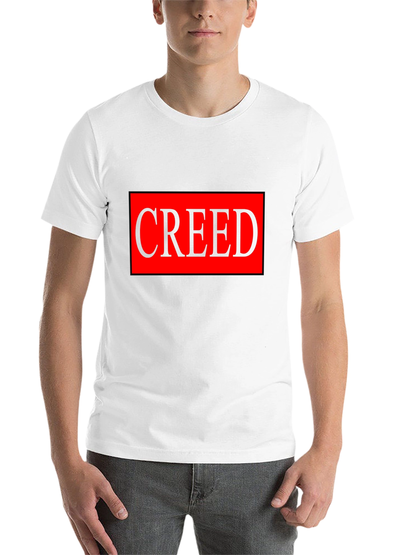 Black Creed Graphic T-Shirt - Black - Bold Statement Tee view 14