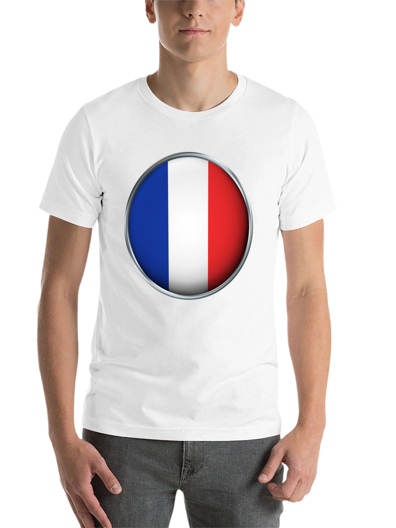Black French Flag T-Shirt - Stylish National Pride Tee view 14