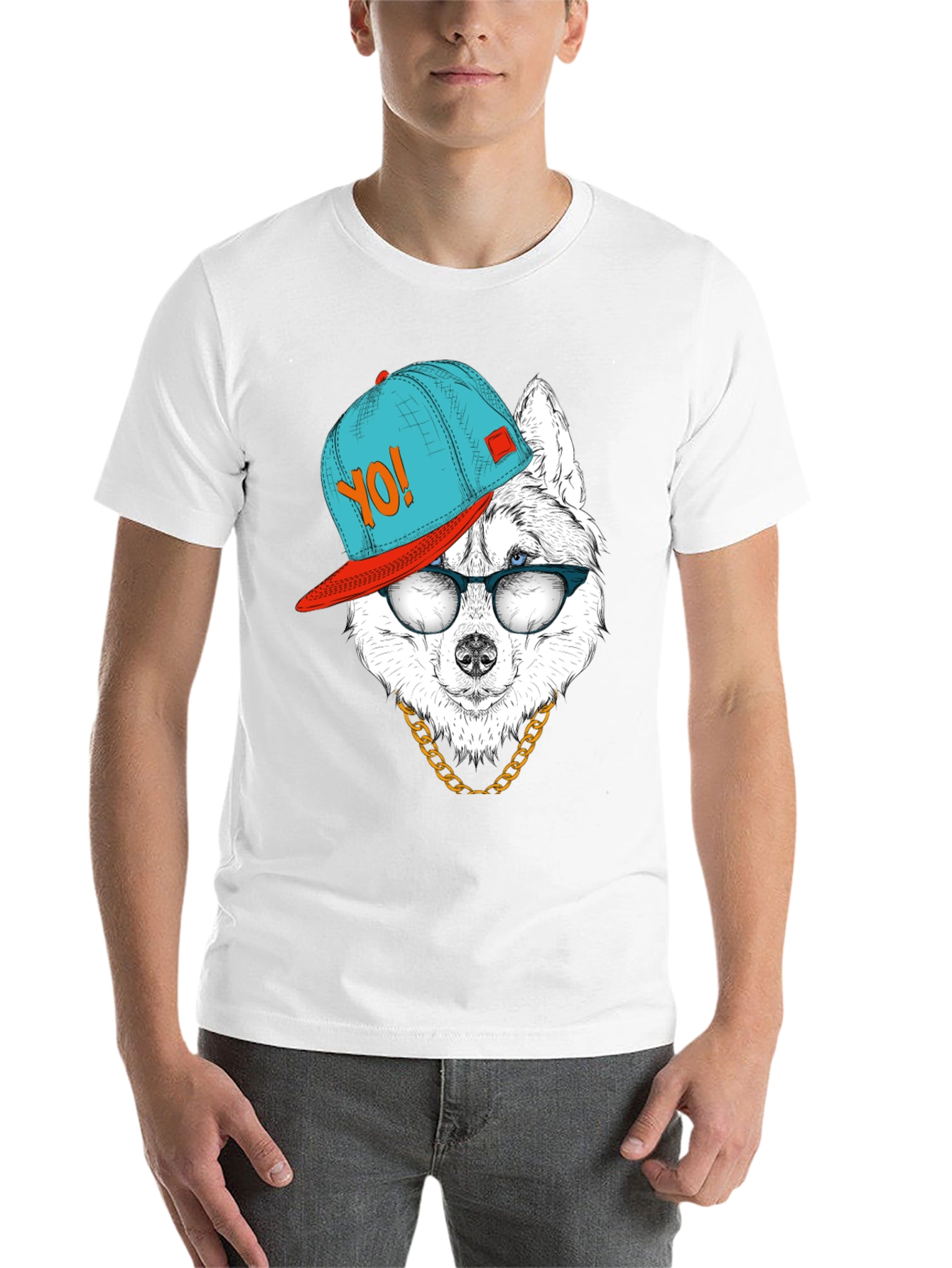 Cool Dog Graphic Tee - Hip Hop Style - 14
