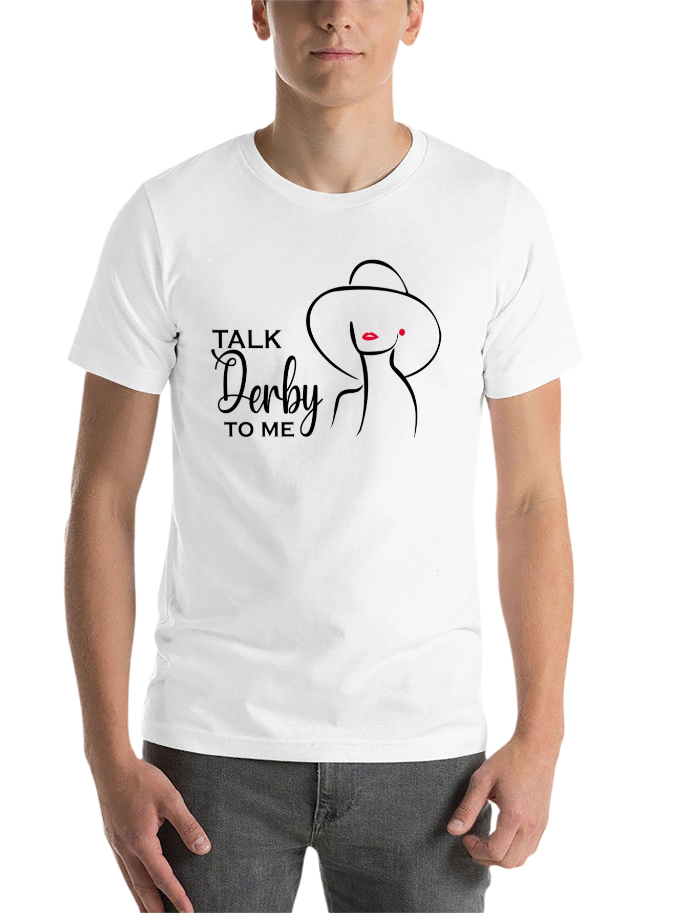 Black Talk Derby To Me Graphic Tee - Stylish and Fun view 14