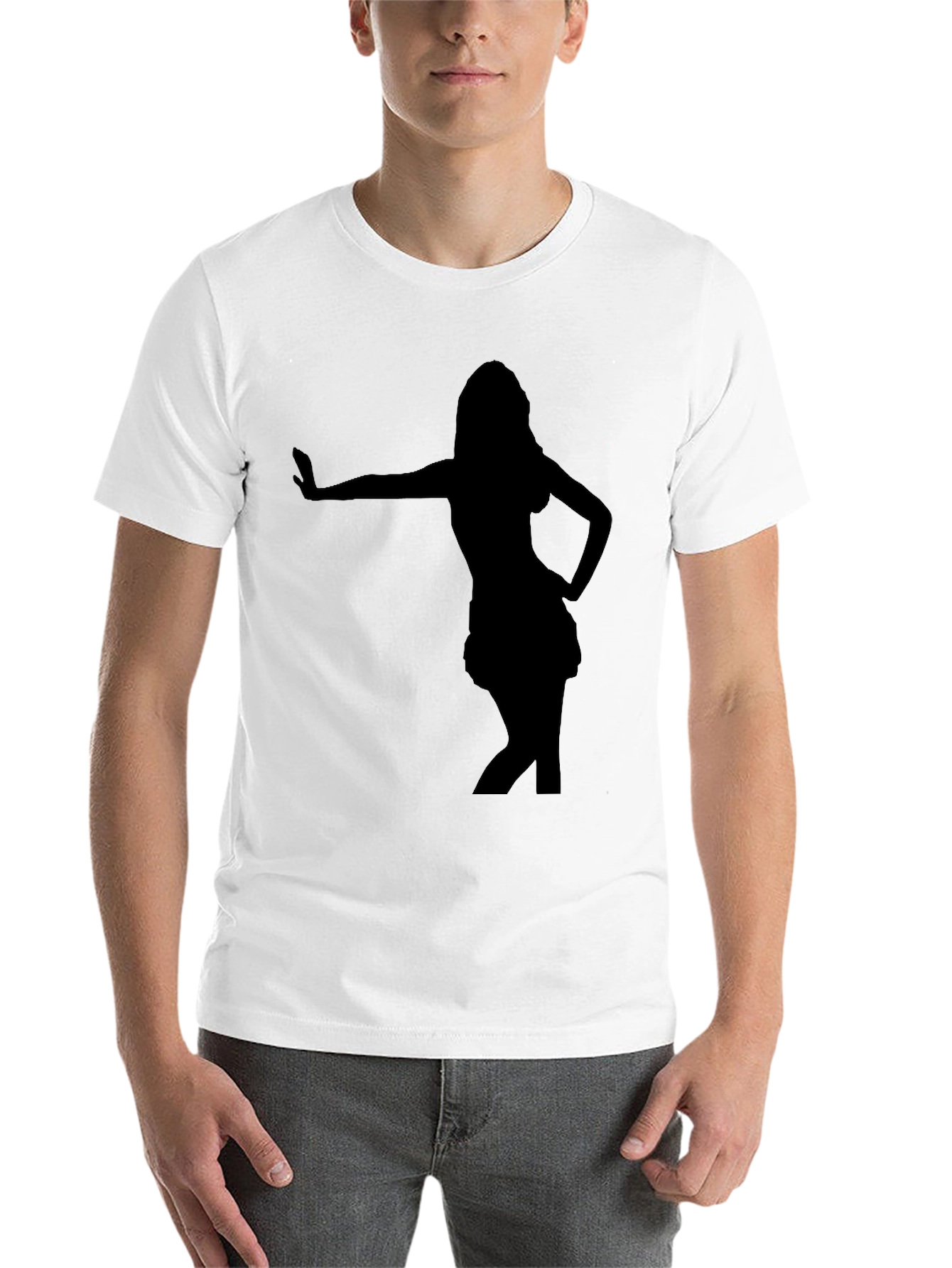 Black Silhouette Dancer Black T-Shirt - Stylish and Comfortable view 14