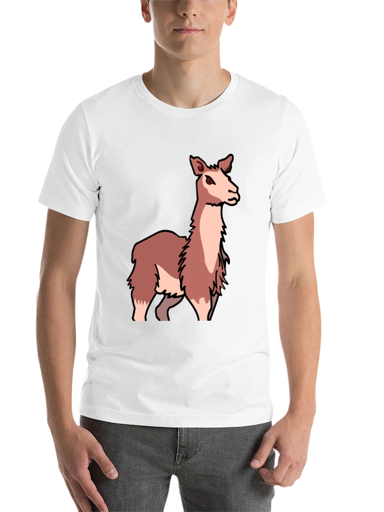 Black Llama Graphic Tee - Soft & Stylish Black T-Shirt view 14