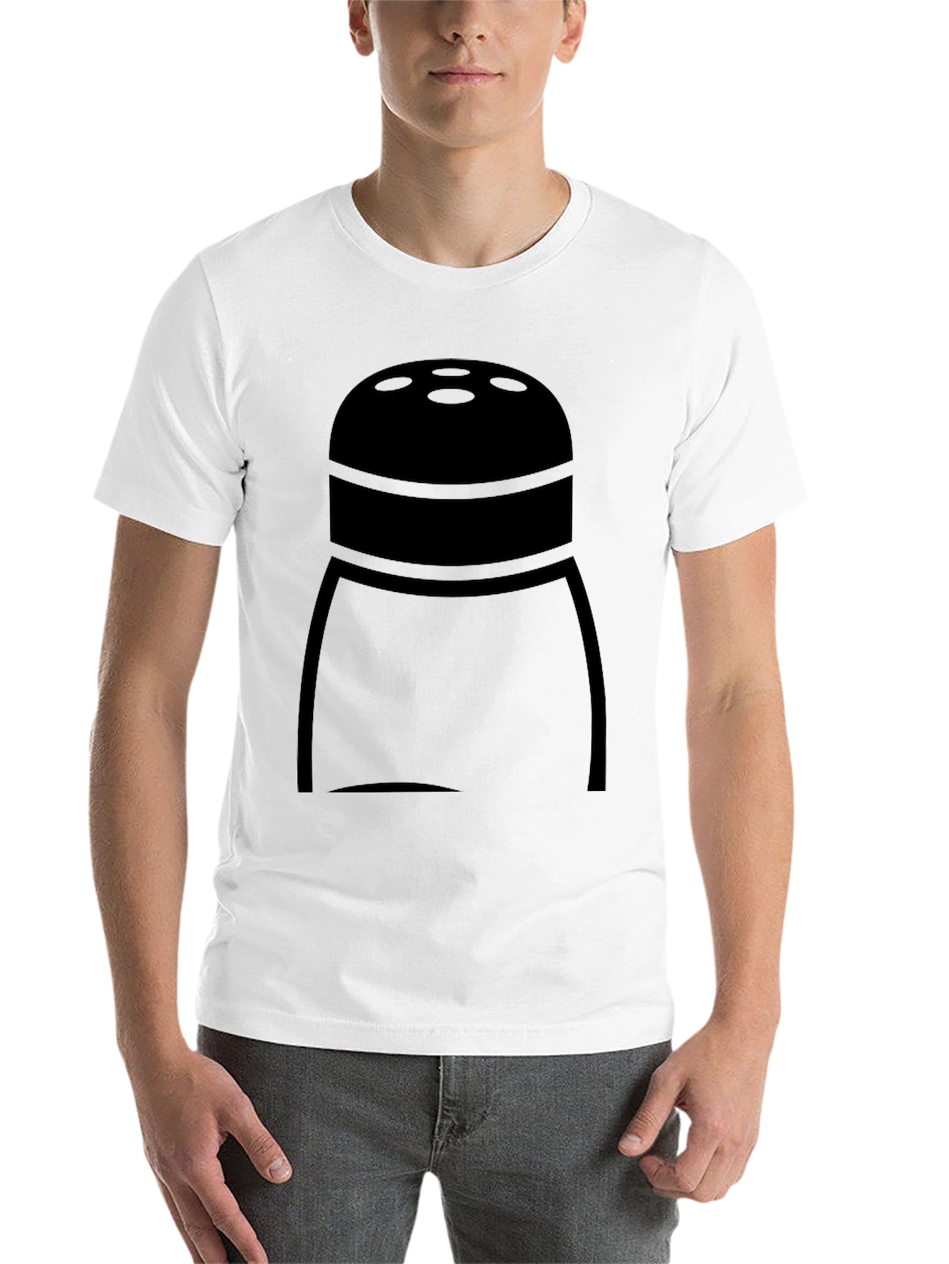 Black Salt Shaker Graphic T-Shirt - Funny Food Tee view 14