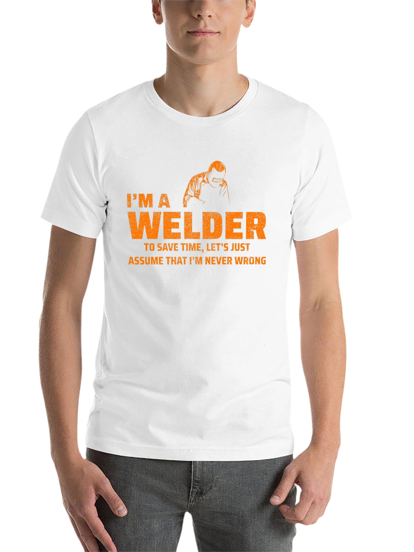 Black I'm A Welder T-Shirt Funny Job Tee view 14