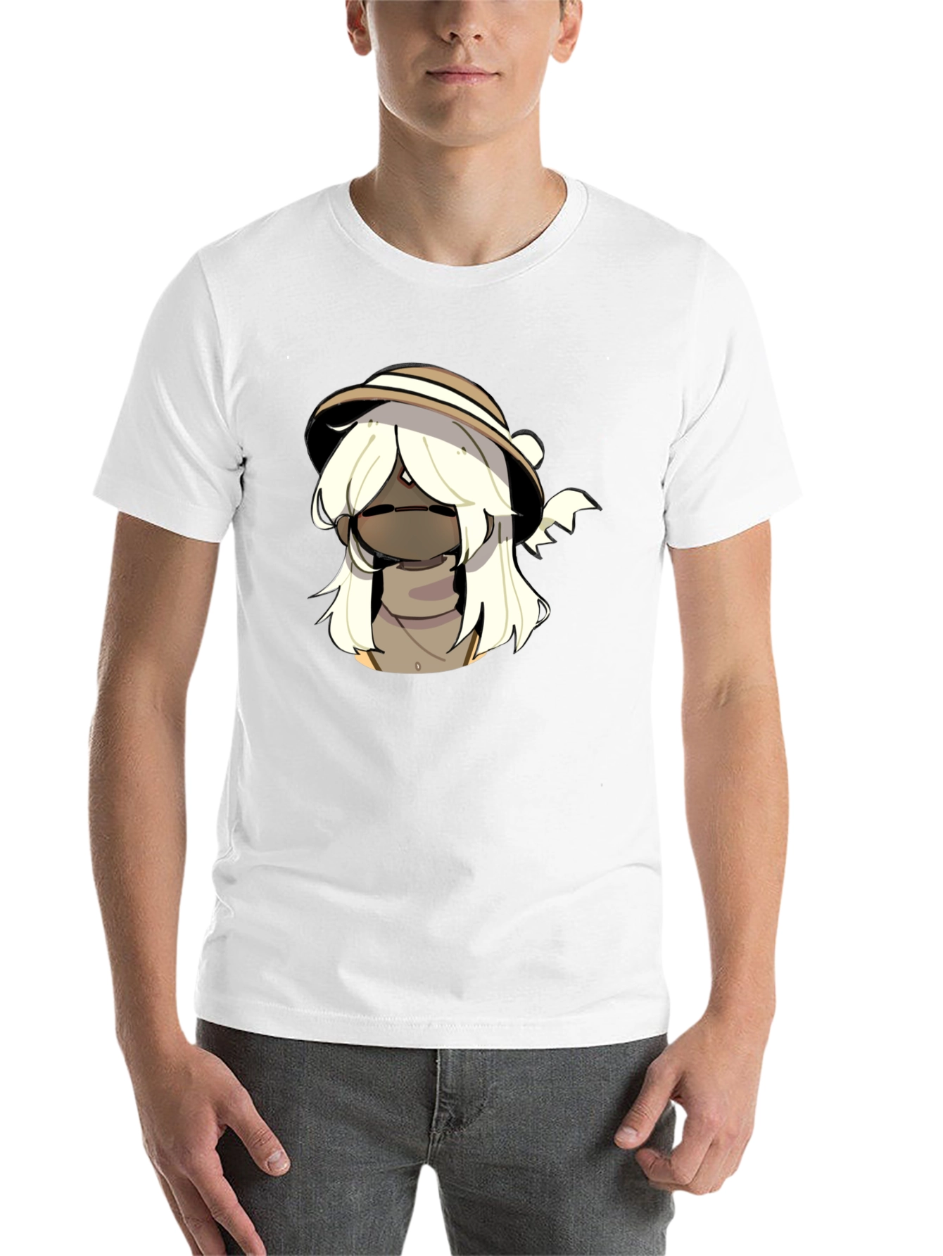 Black Cool Cartoon Character Black T-Shirt view 14