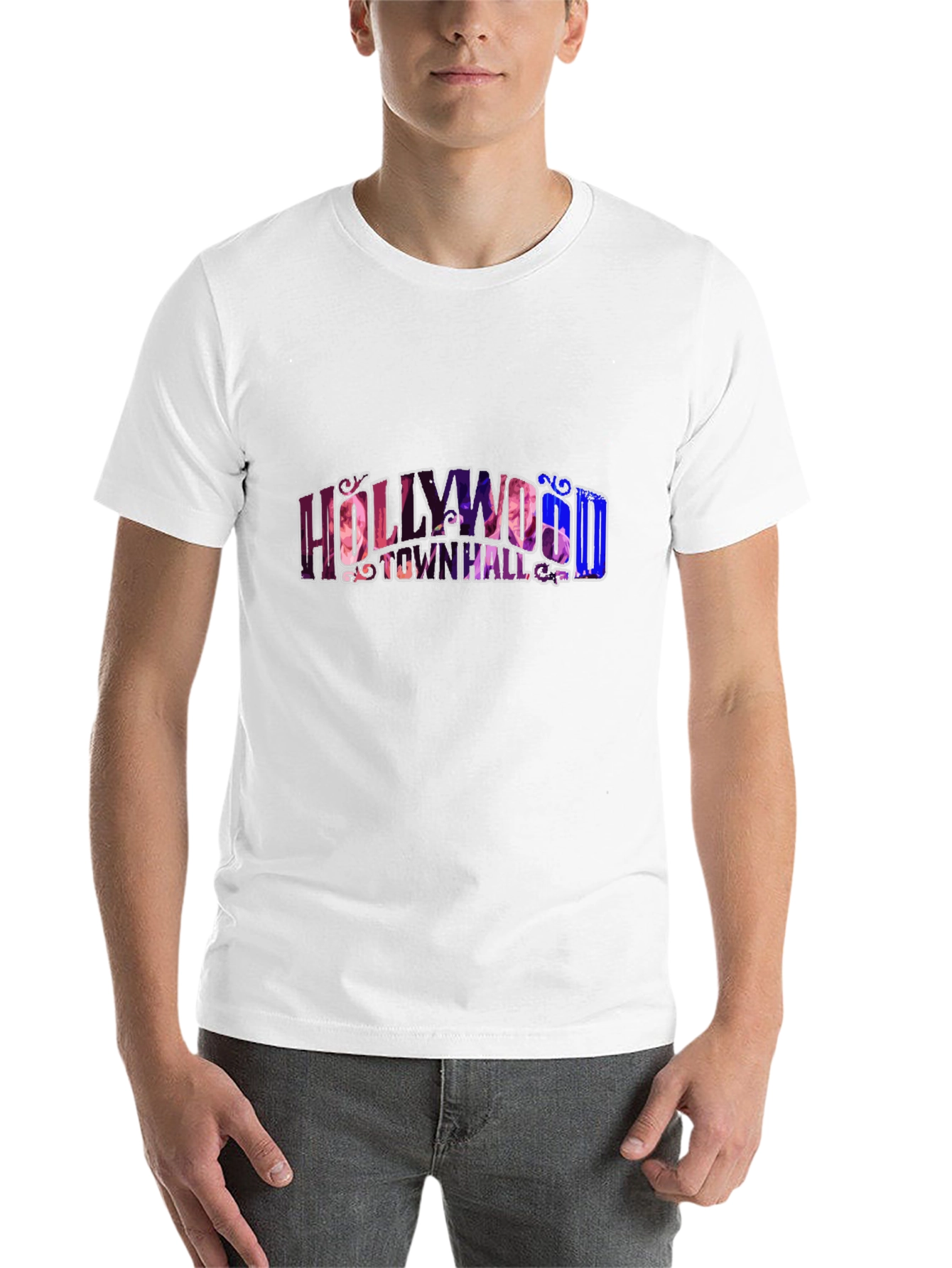 Black Hollywood Town Hall Black Graphic Tee view 14
