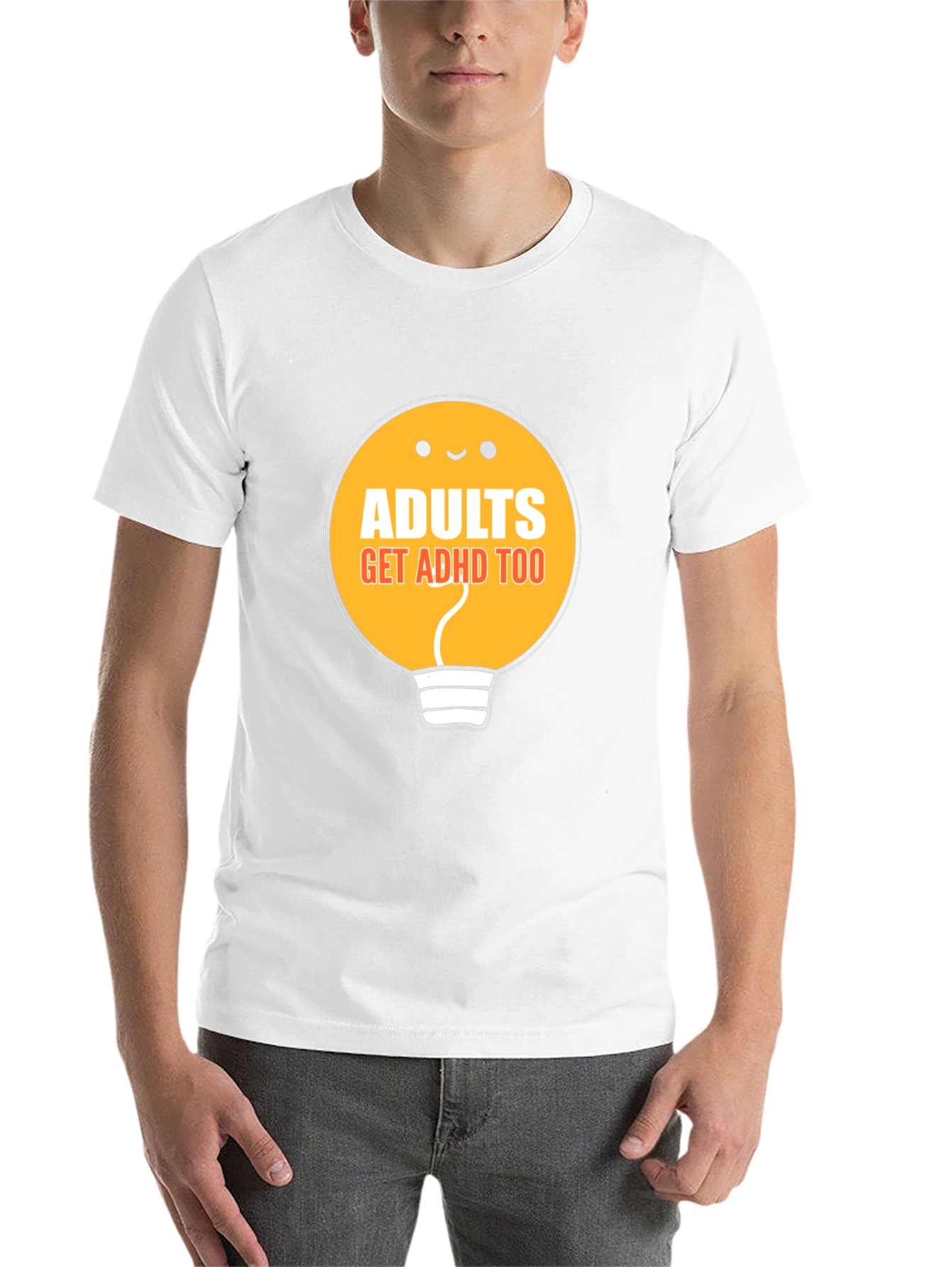 Black Adults Get ADHD Too Black T-Shirt view 14