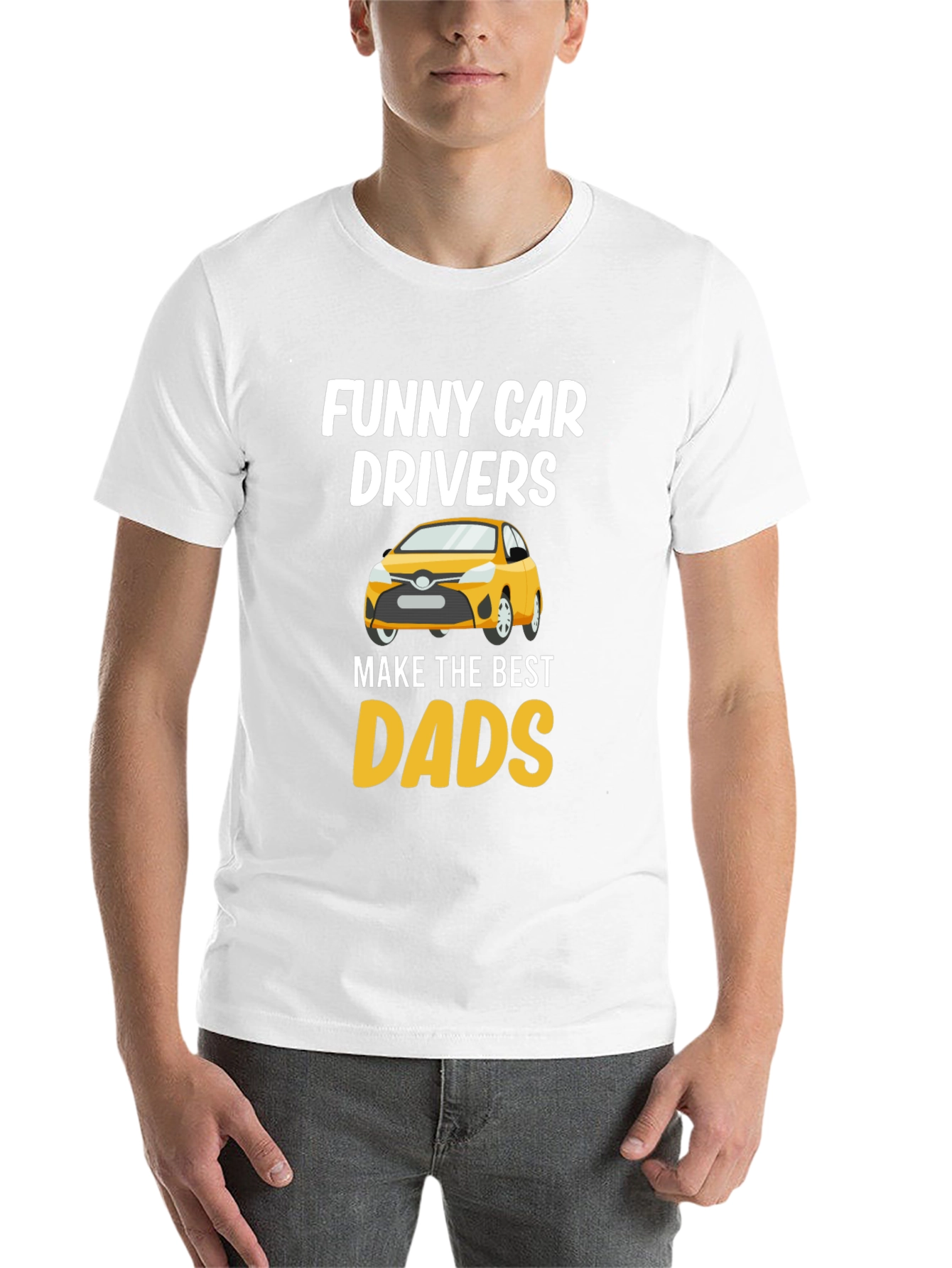 Black Funny Car Drivers Best Dads T-Shirt view 14