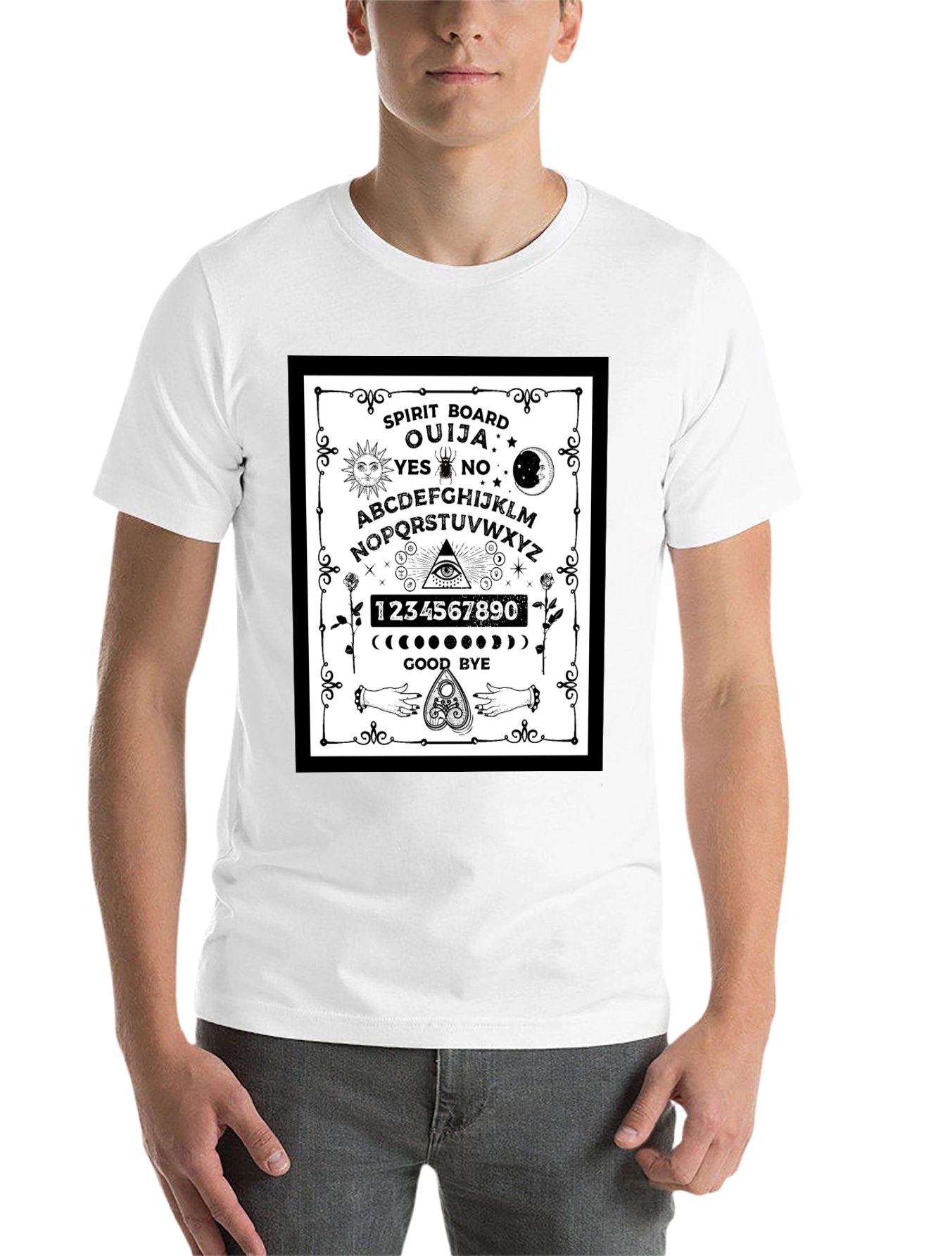 Ouija Spirit Board Graphic T-Shirt - Gothic Style - 14