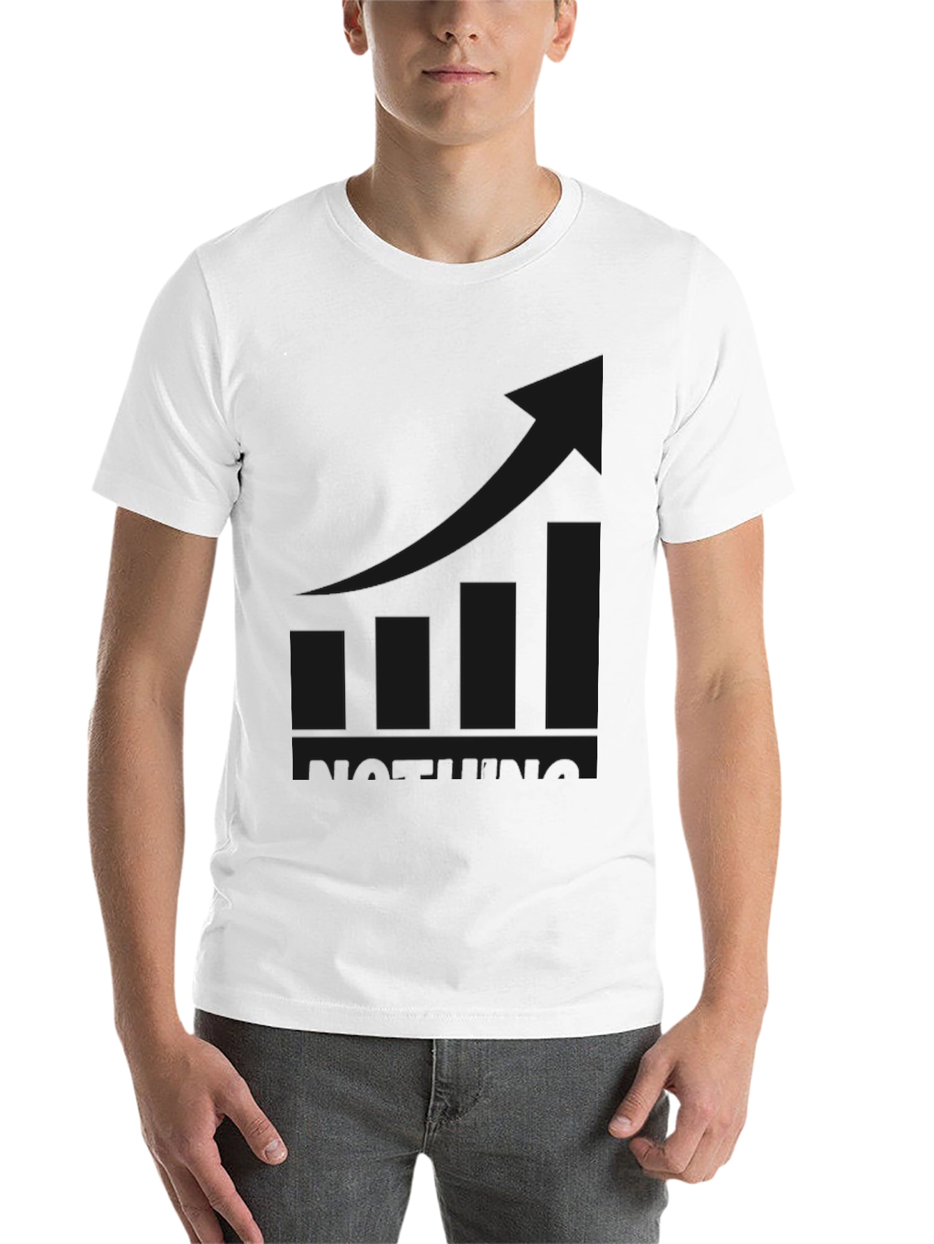 Black Men's Black 'STONKING' Graphic Tee - Trend Upward view 14