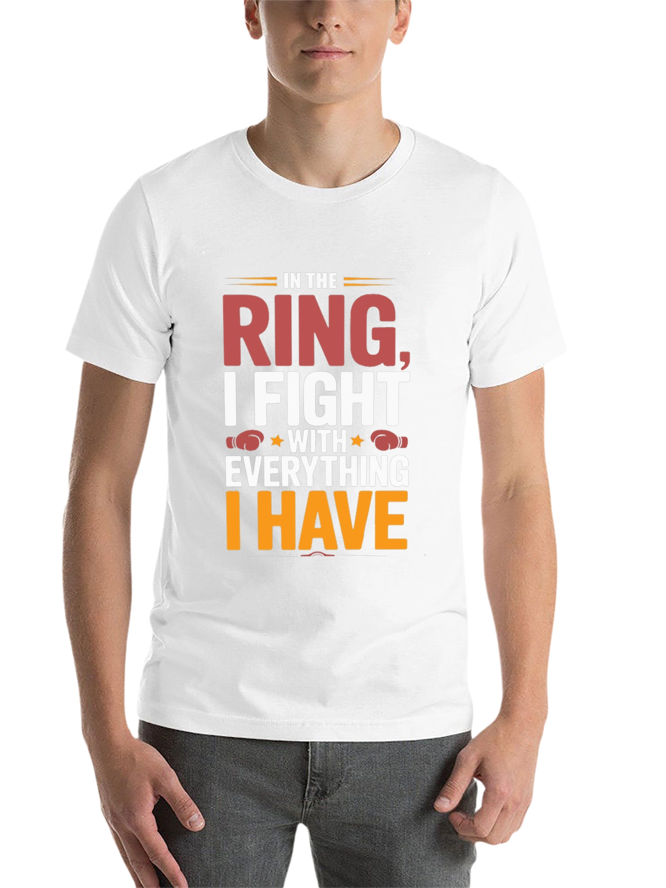 Black In The Ring I Fight Graphic T-Shirt view 14