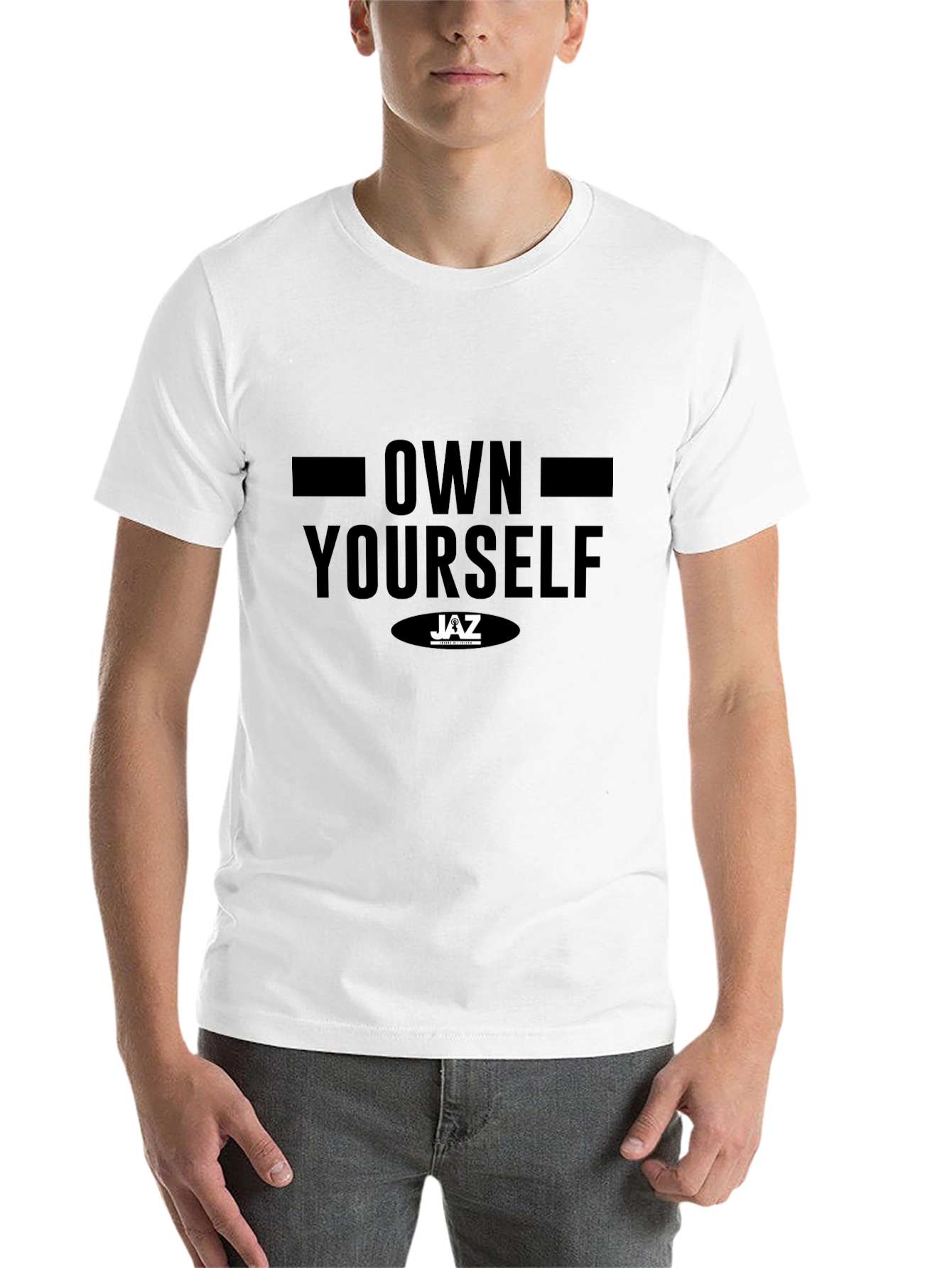 Black Own Yourself Black Graphic Tee - JAZ view 14