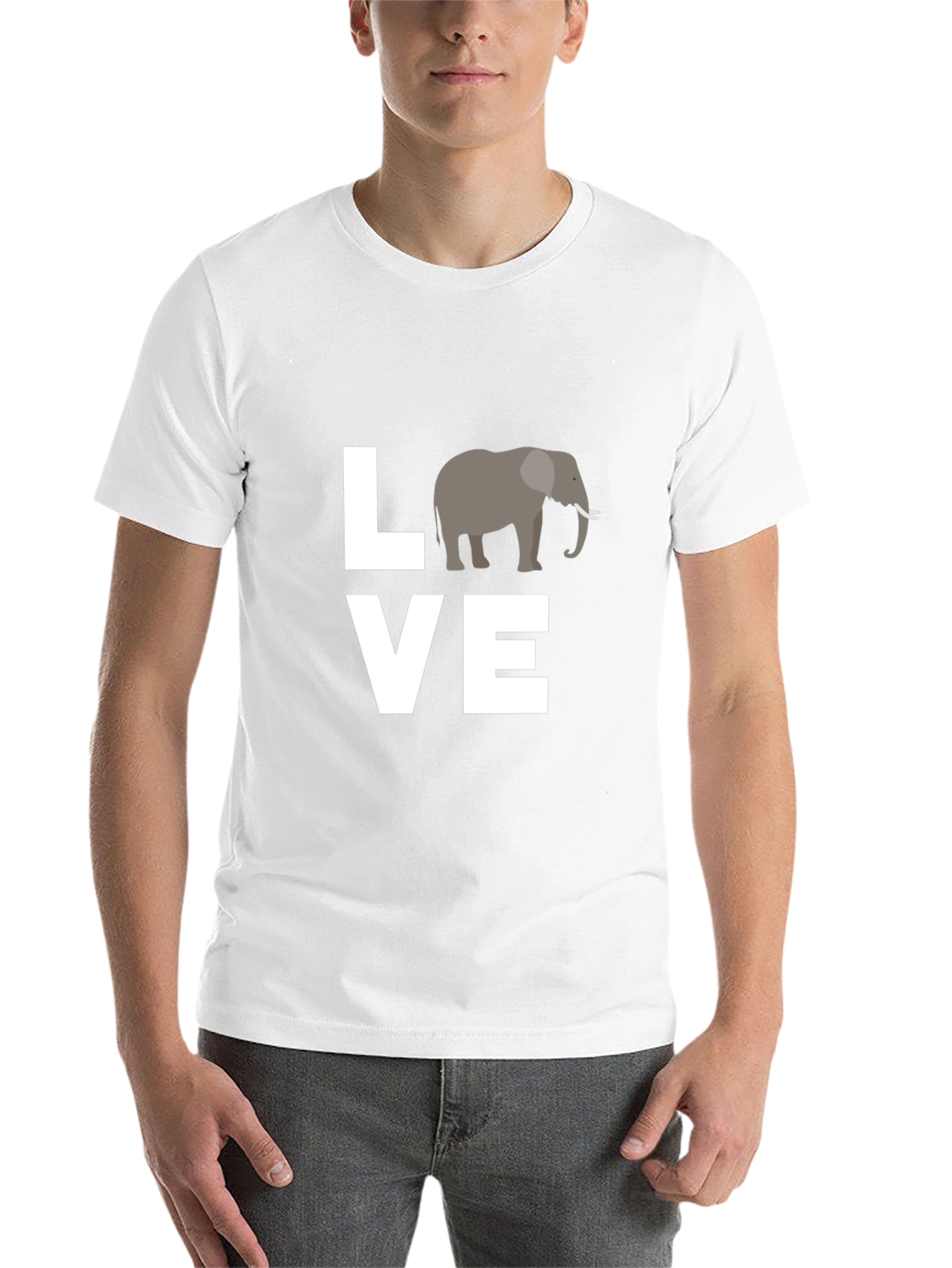Black Love Elephants Black Graphic Tee view 14