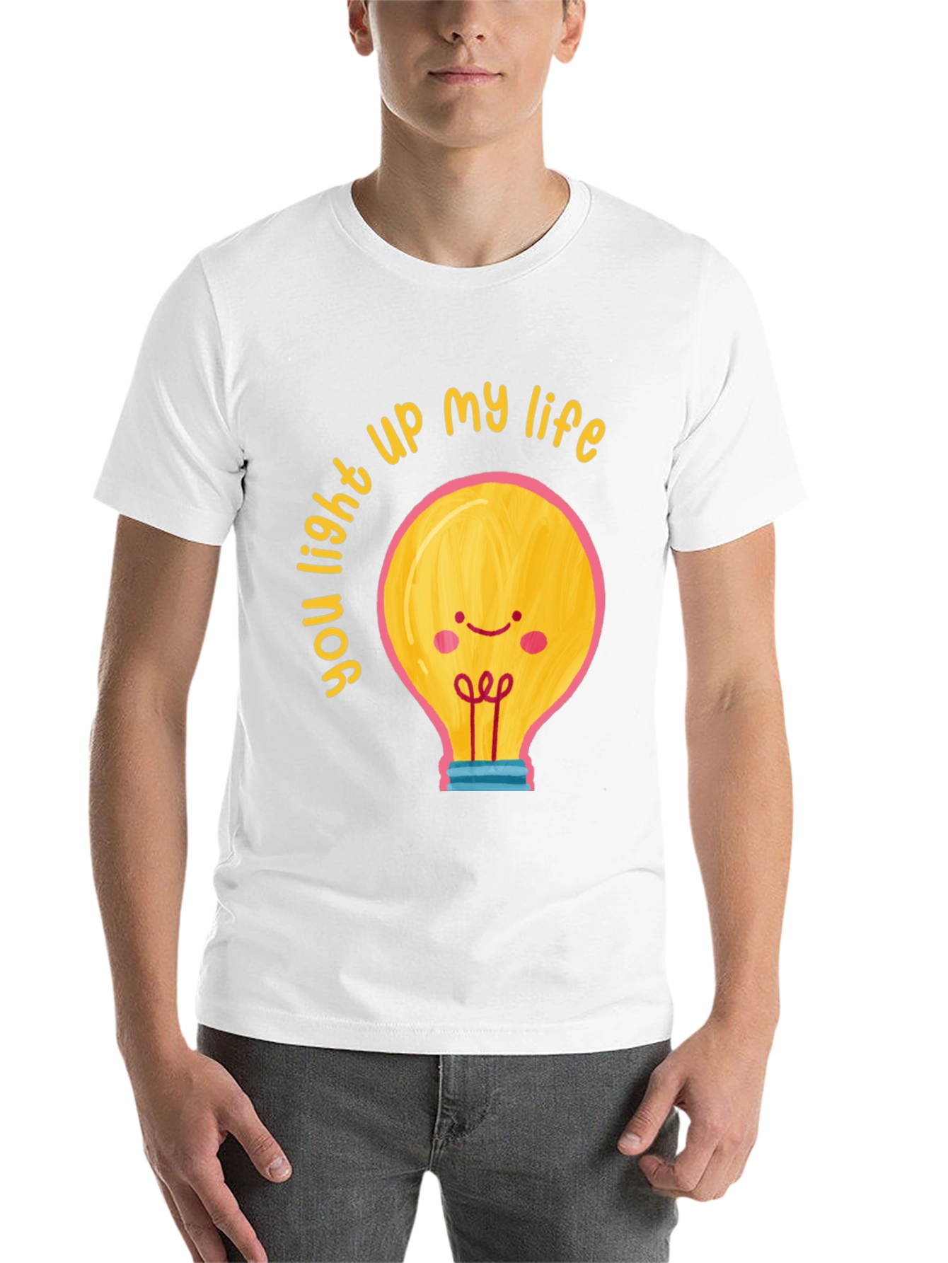 Black You Light Up My Life Graphic T-Shirt view 14
