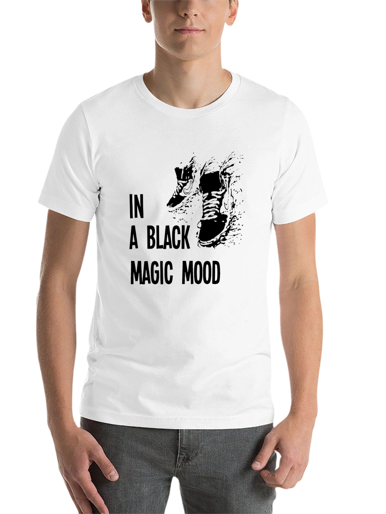 Black Black Magic Mood Graphic Tee - Soft Cotton Comfort view 14