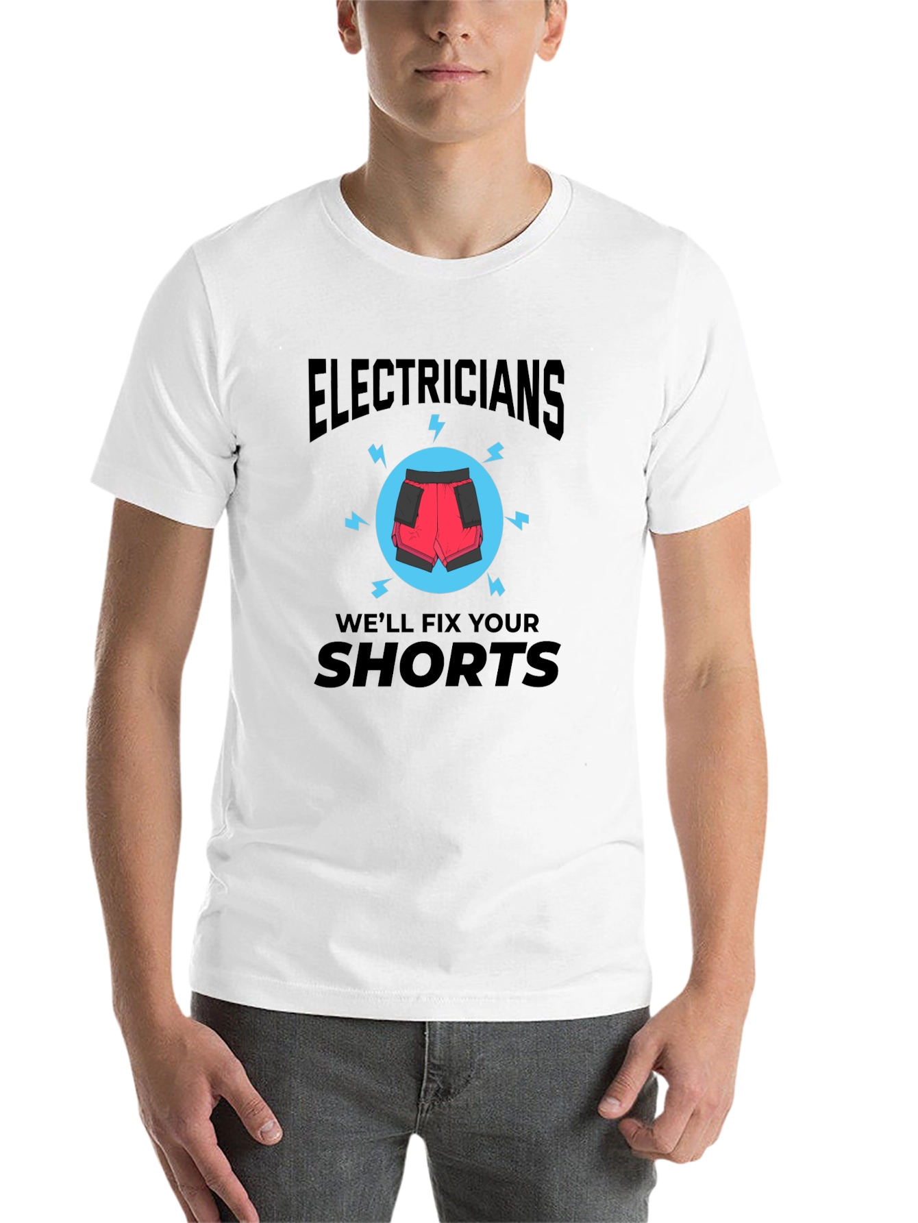 Black Electricians Will Fix Your Shorts T-Shirt view 14