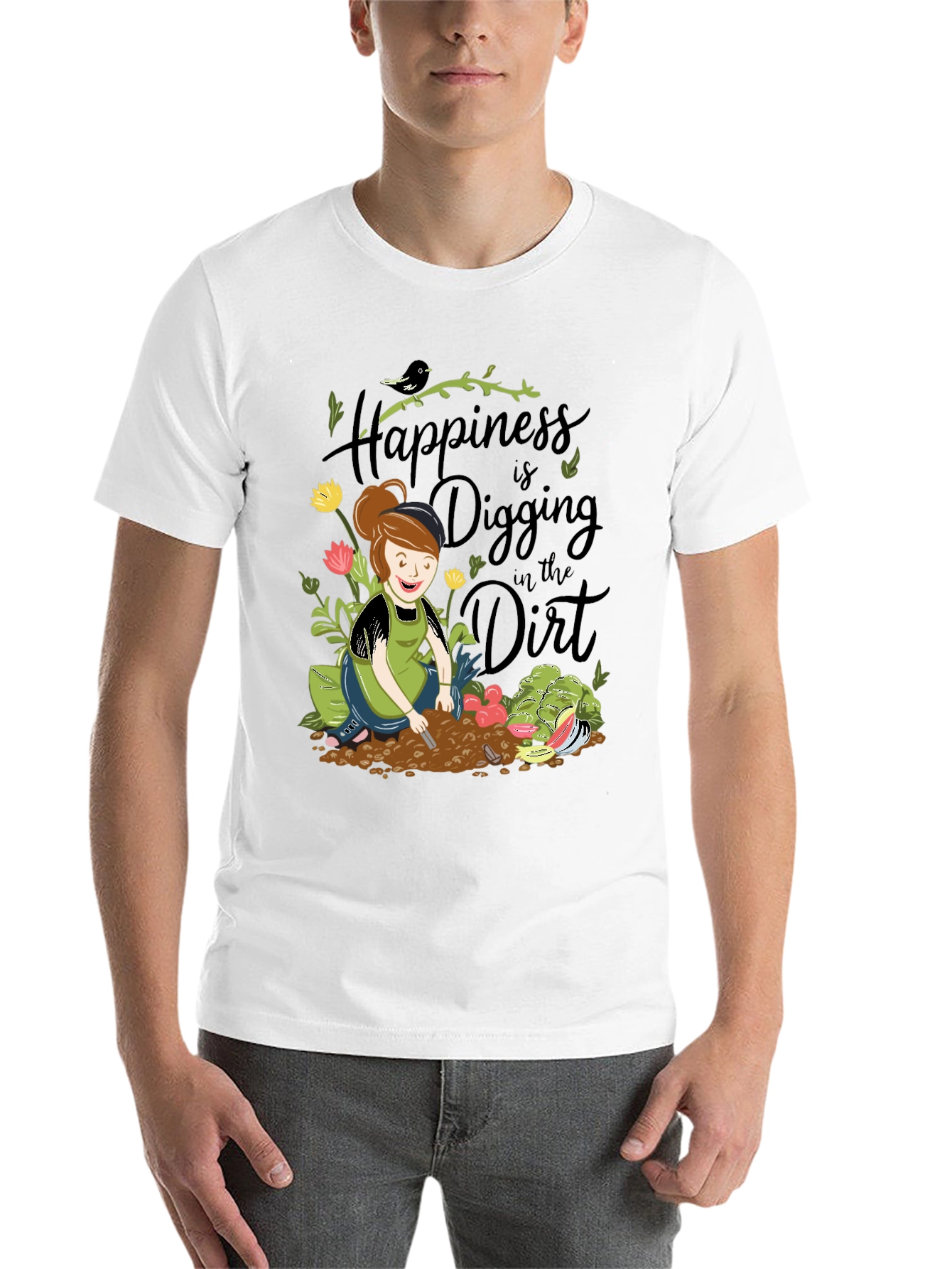 Black Gardening T-Shirt - Digging in the Dirt view 14