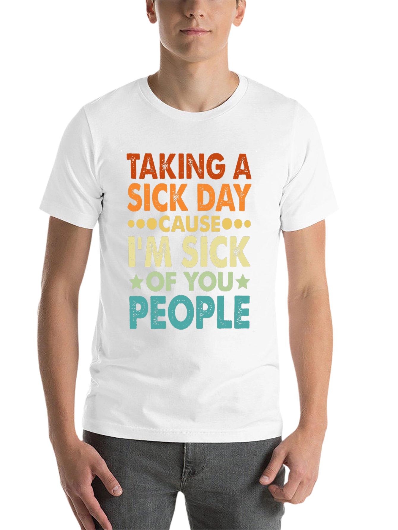 Black Taking a Sick Day Graphic Tee view 14
