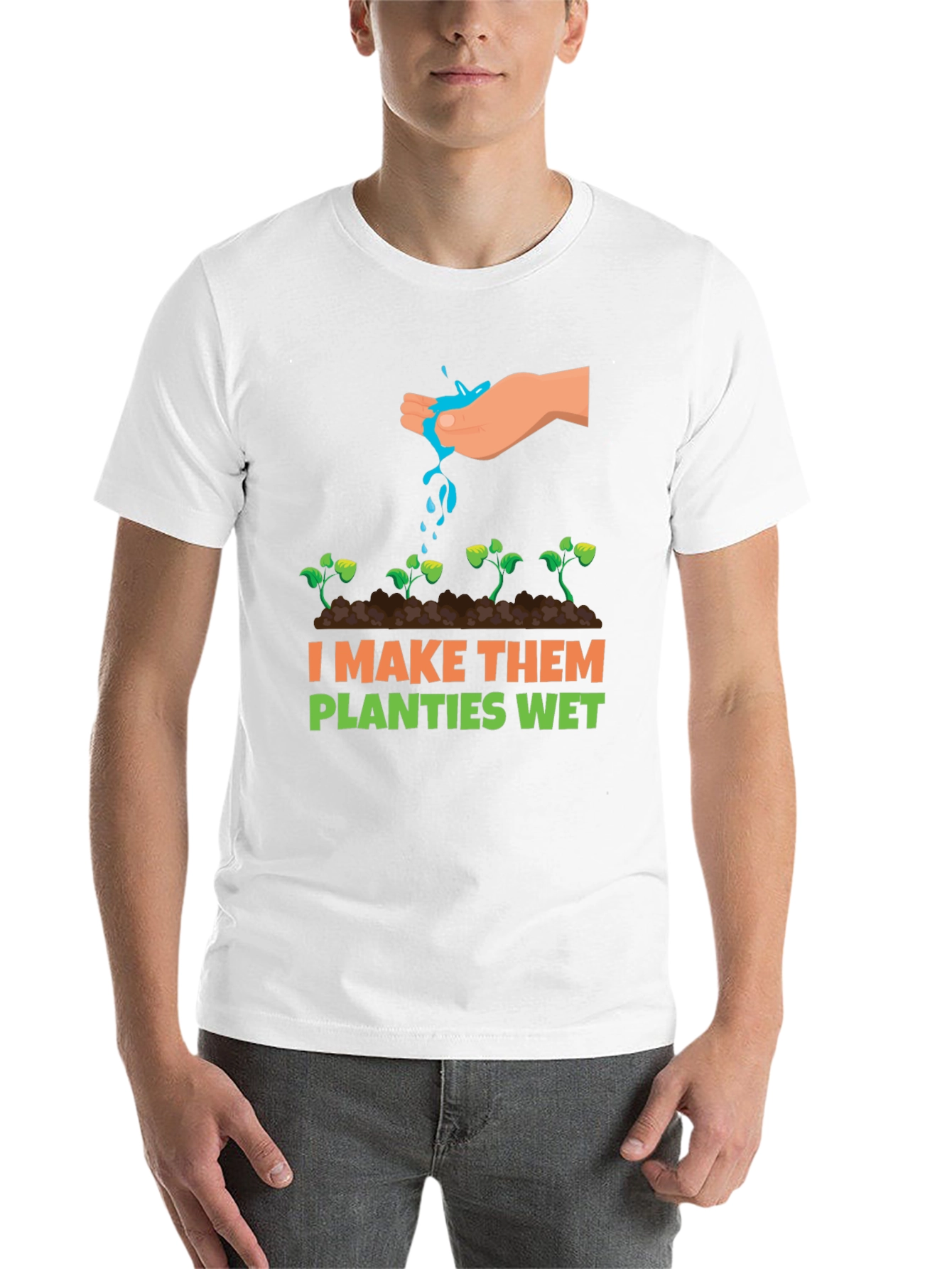 Black I Make Them Planties Wet Graphic Tee view 14