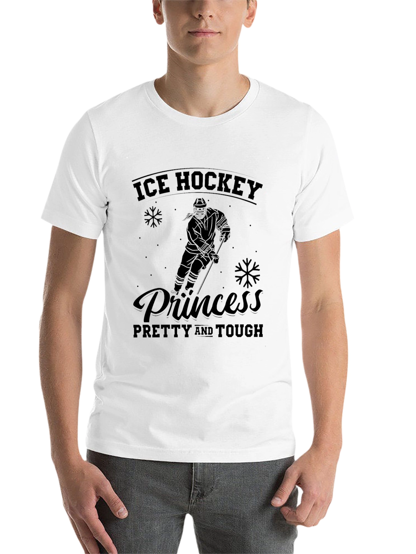 Black Ice Hockey Princess T-Shirt - Pretty & Tough view 14