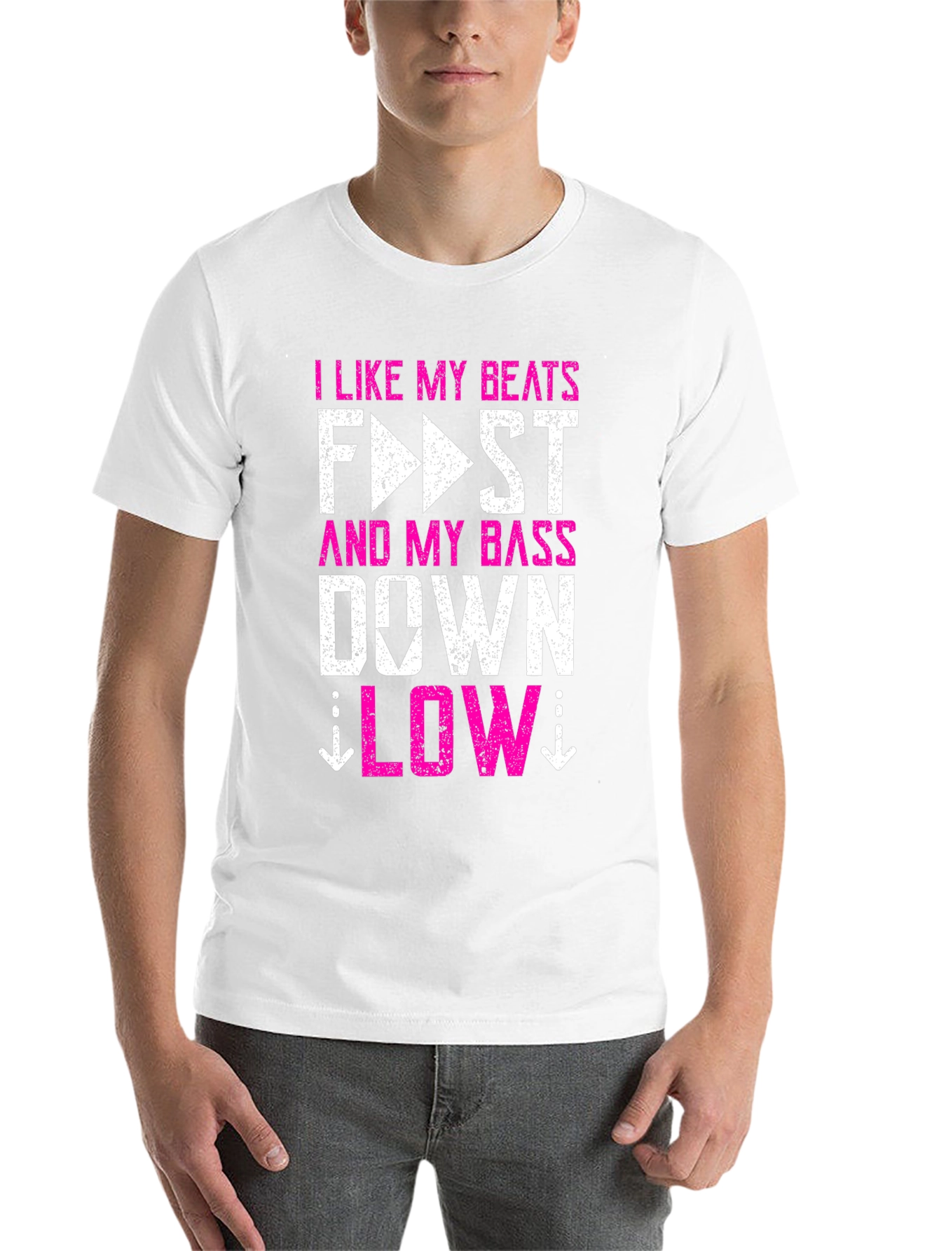 I Like My Beats Fast and My Bass Down Low T-Shirt - 14