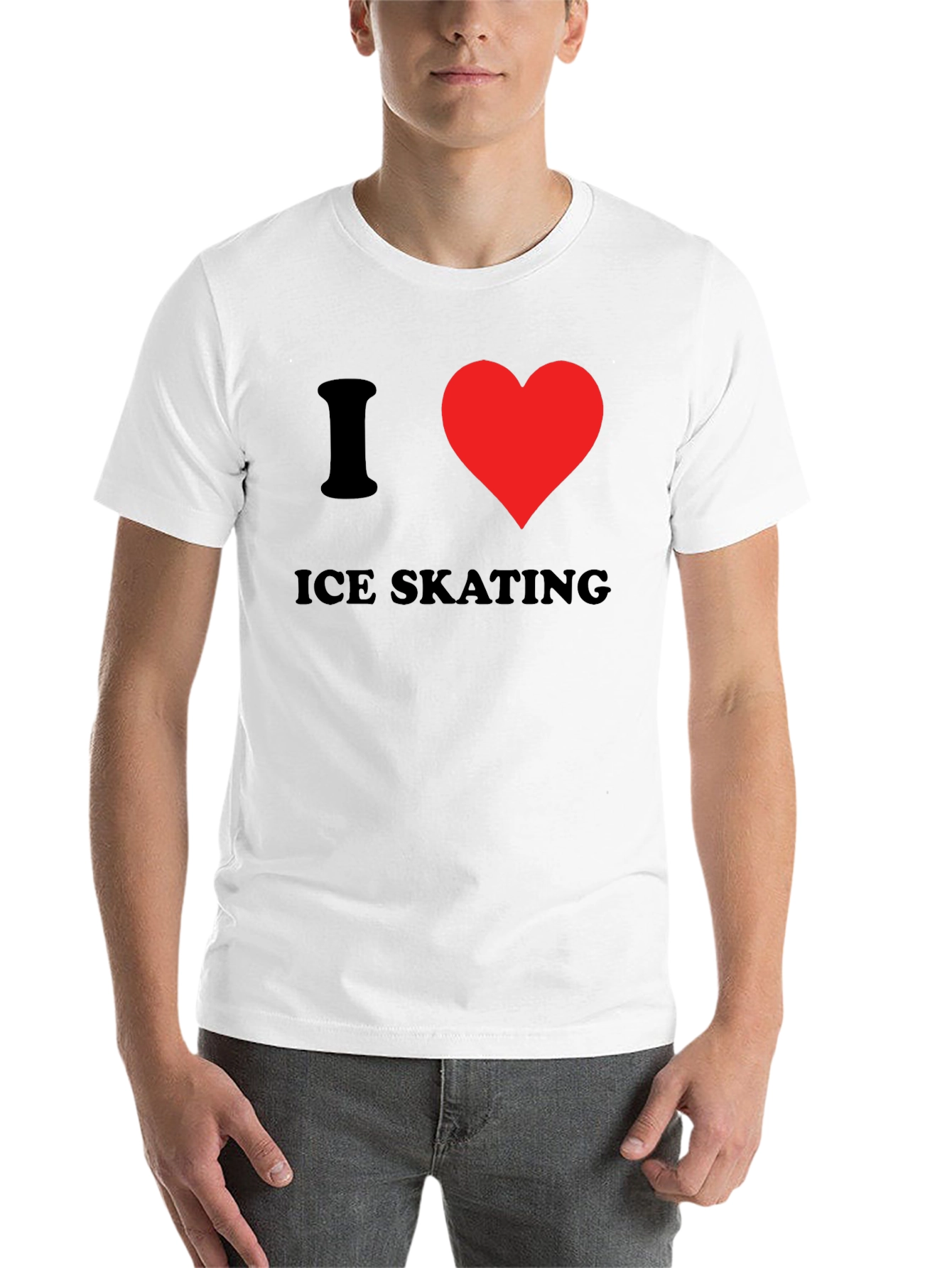Black I Heart Ice Skating Graphic Tee view 14