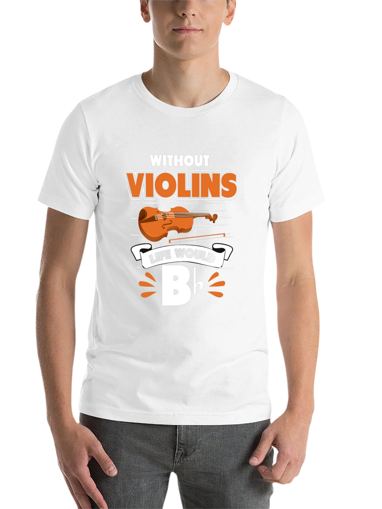 Black Without Violins Life Would Bb T-Shirt view 14