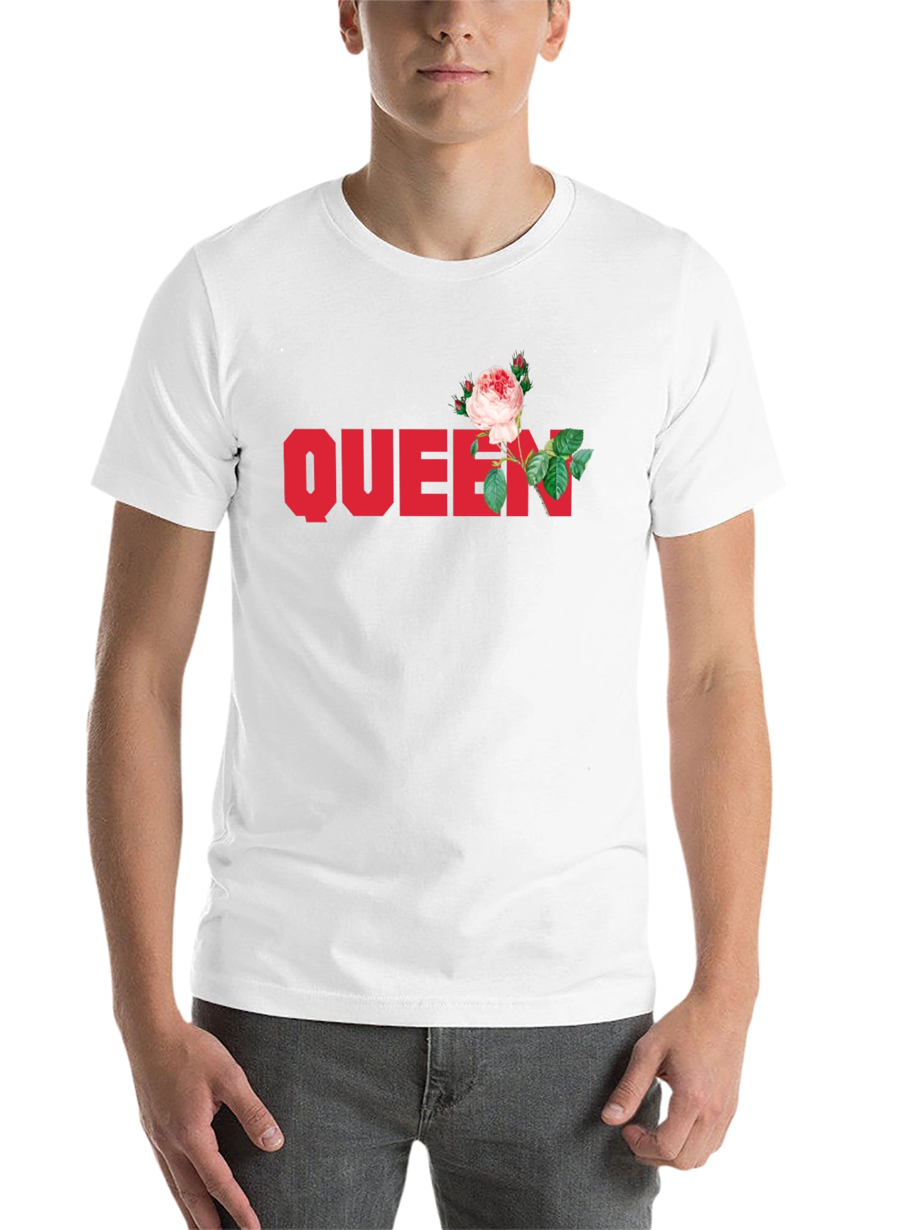 Black Queen Rose Graphic Tee - Stylish Black T-Shirt view 14