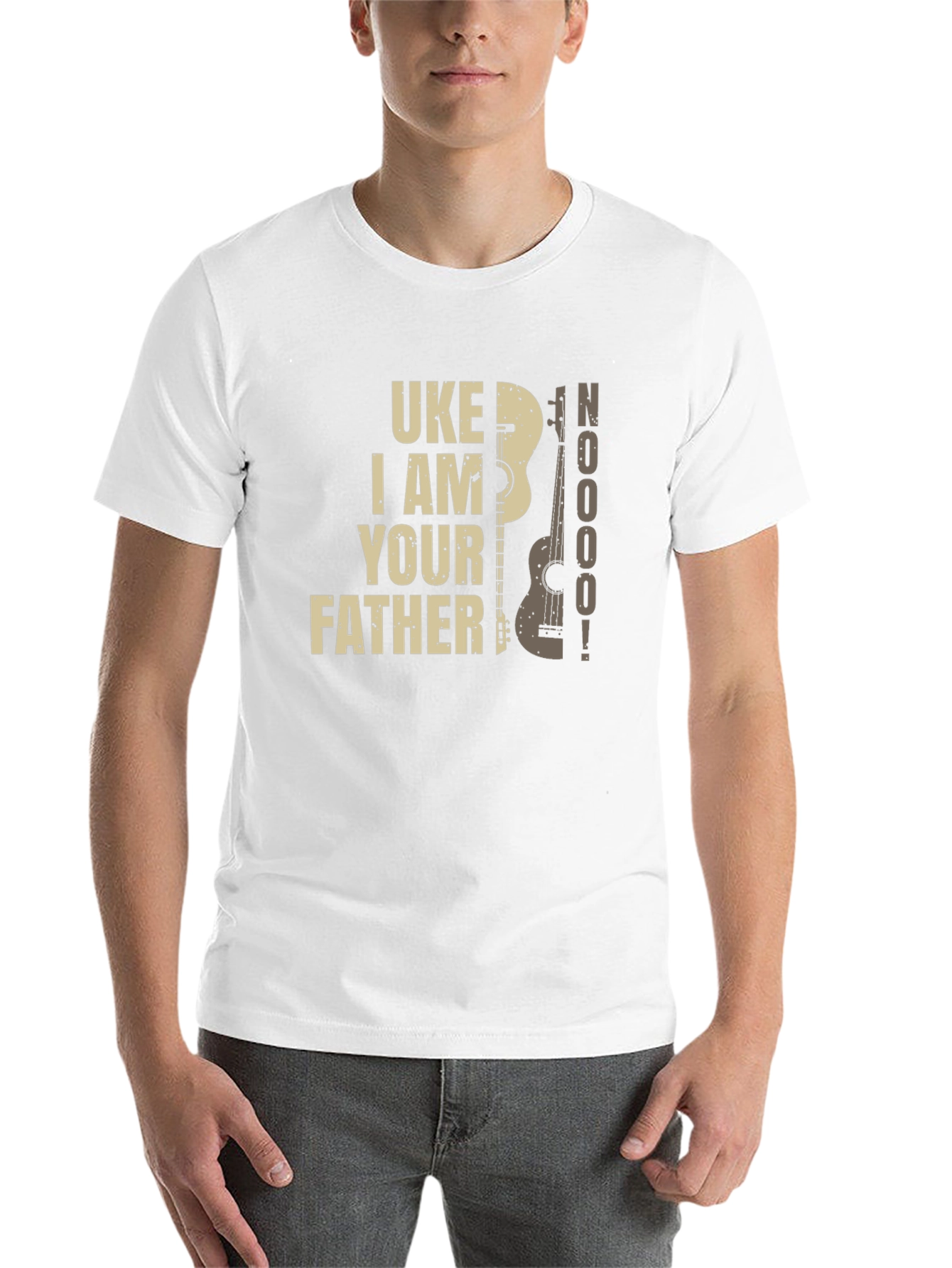 Black Uke I Am Your Father T-Shirt - Black, Novelty Tee view 14