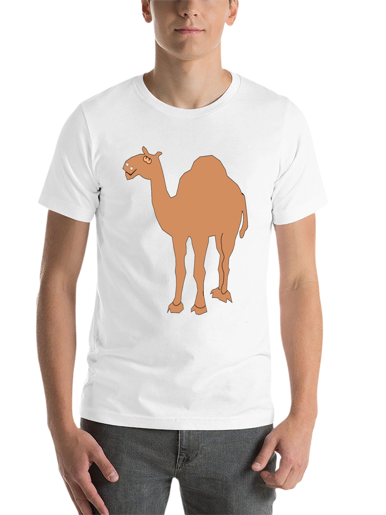 Black Camel Graphic Tee - Black Cotton T-Shirt view 14