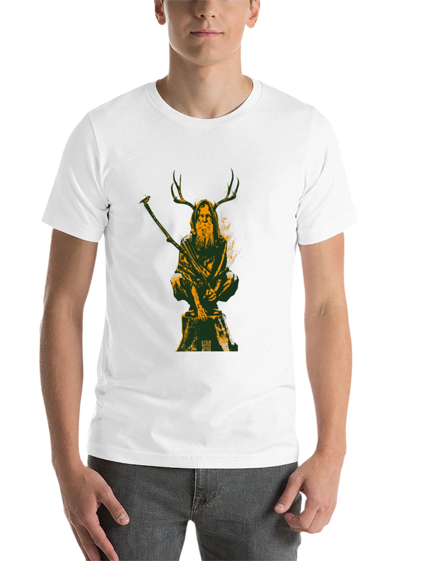 Druid Graphic Tee - Forest Spirit Shirt - 14