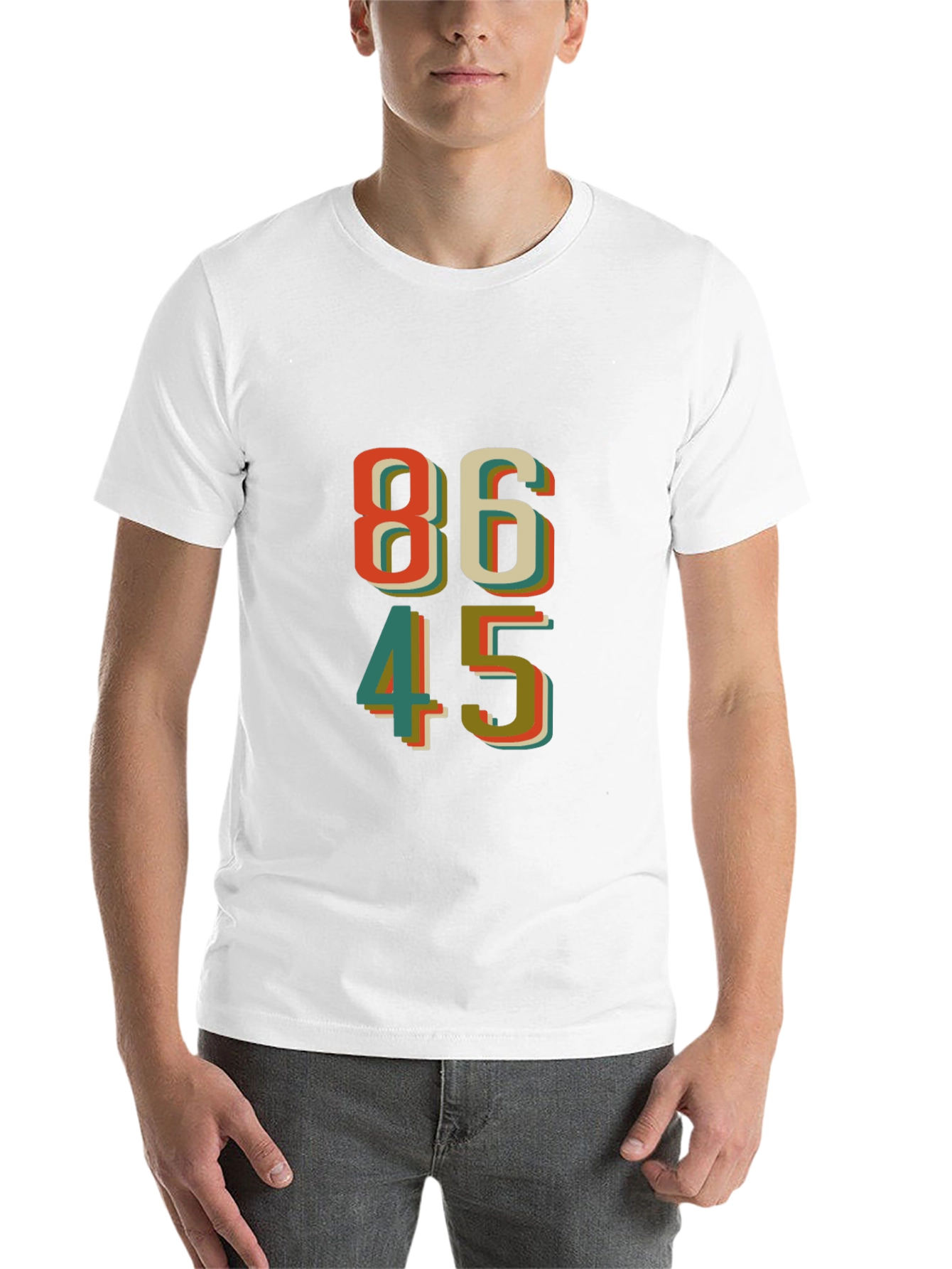 Black 86 45 Graphic T-Shirt - Retro Design view 14