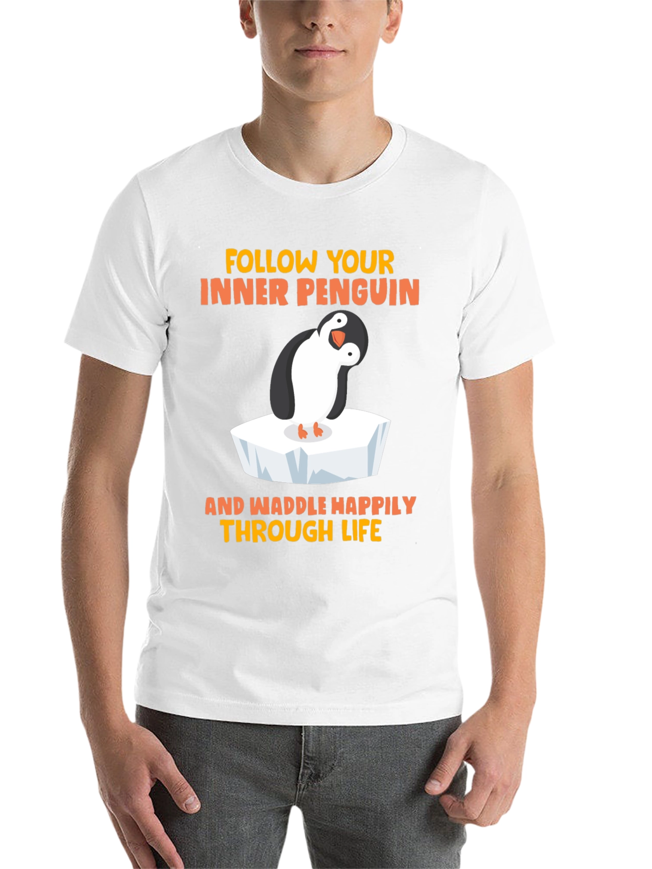 Black Penguin Graphic T-Shirt - Waddle Happily view 14