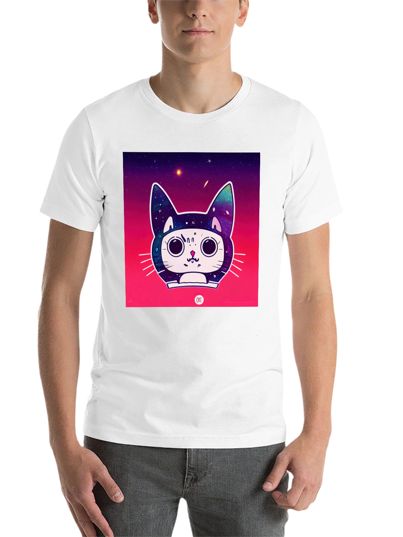 Black Space Cat Tee view 14