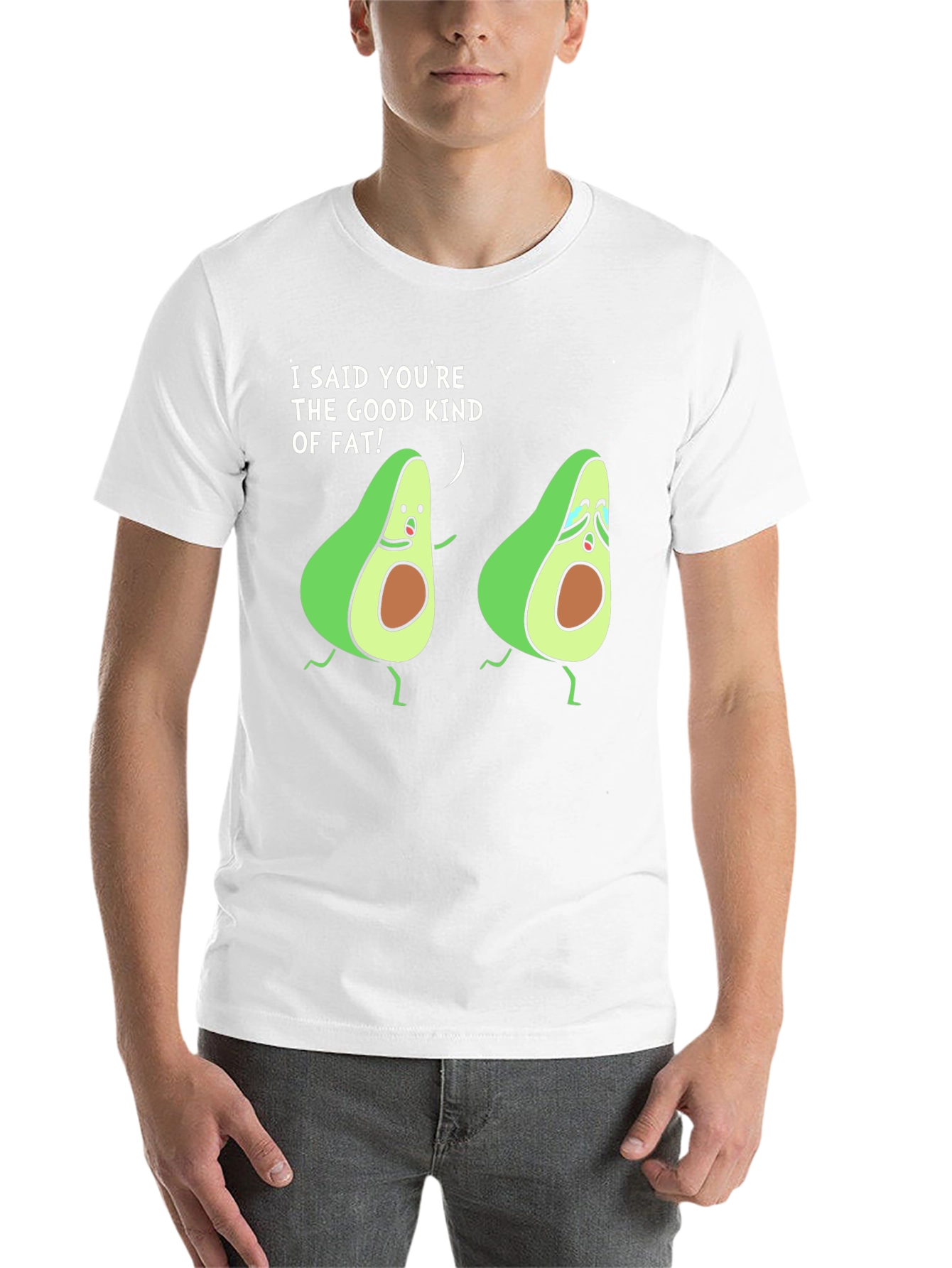 Black Avocado Humor Black T-Shirt Good Kind Of Fat view 14