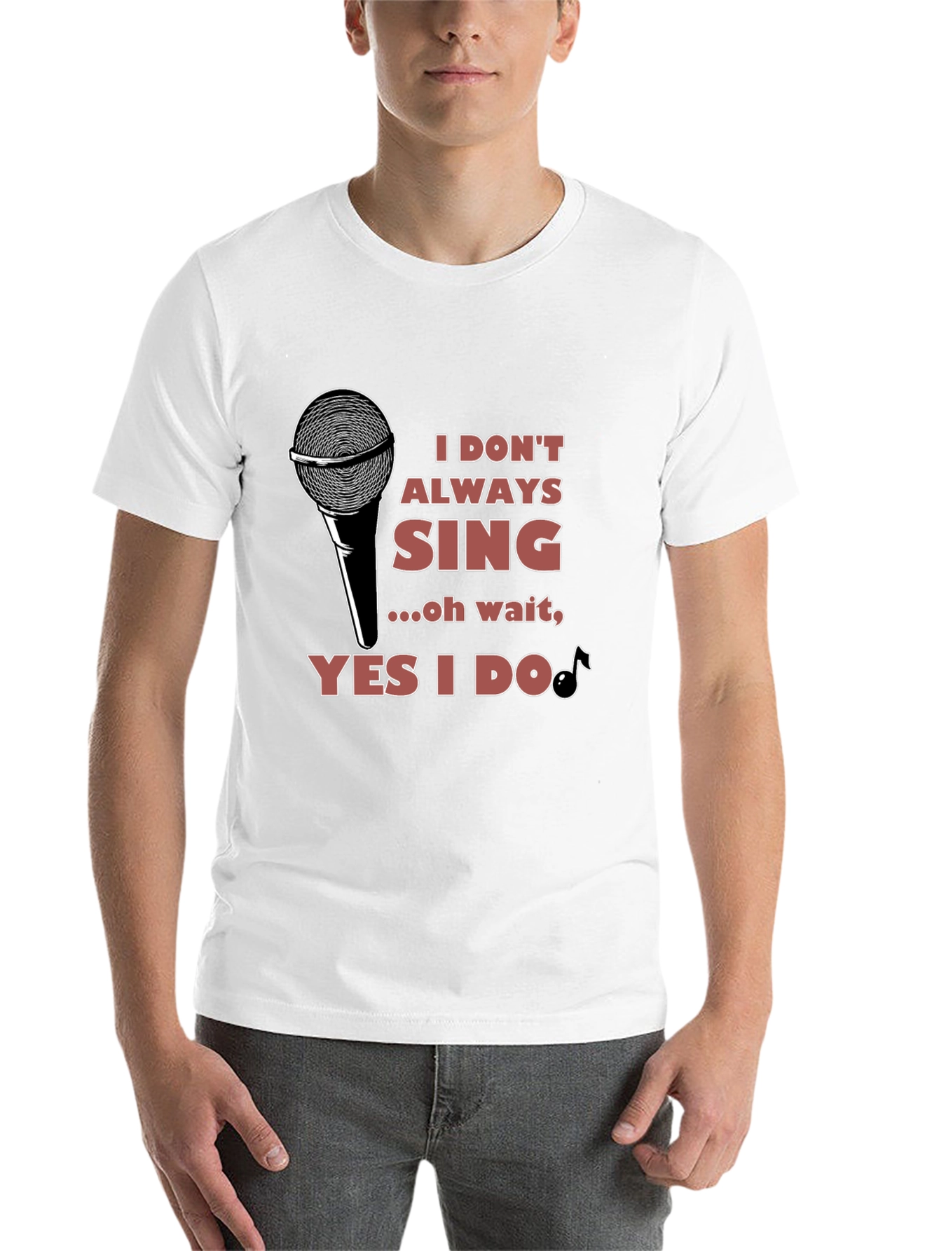 I Don't Always Sing T-Shirt - Black - 14