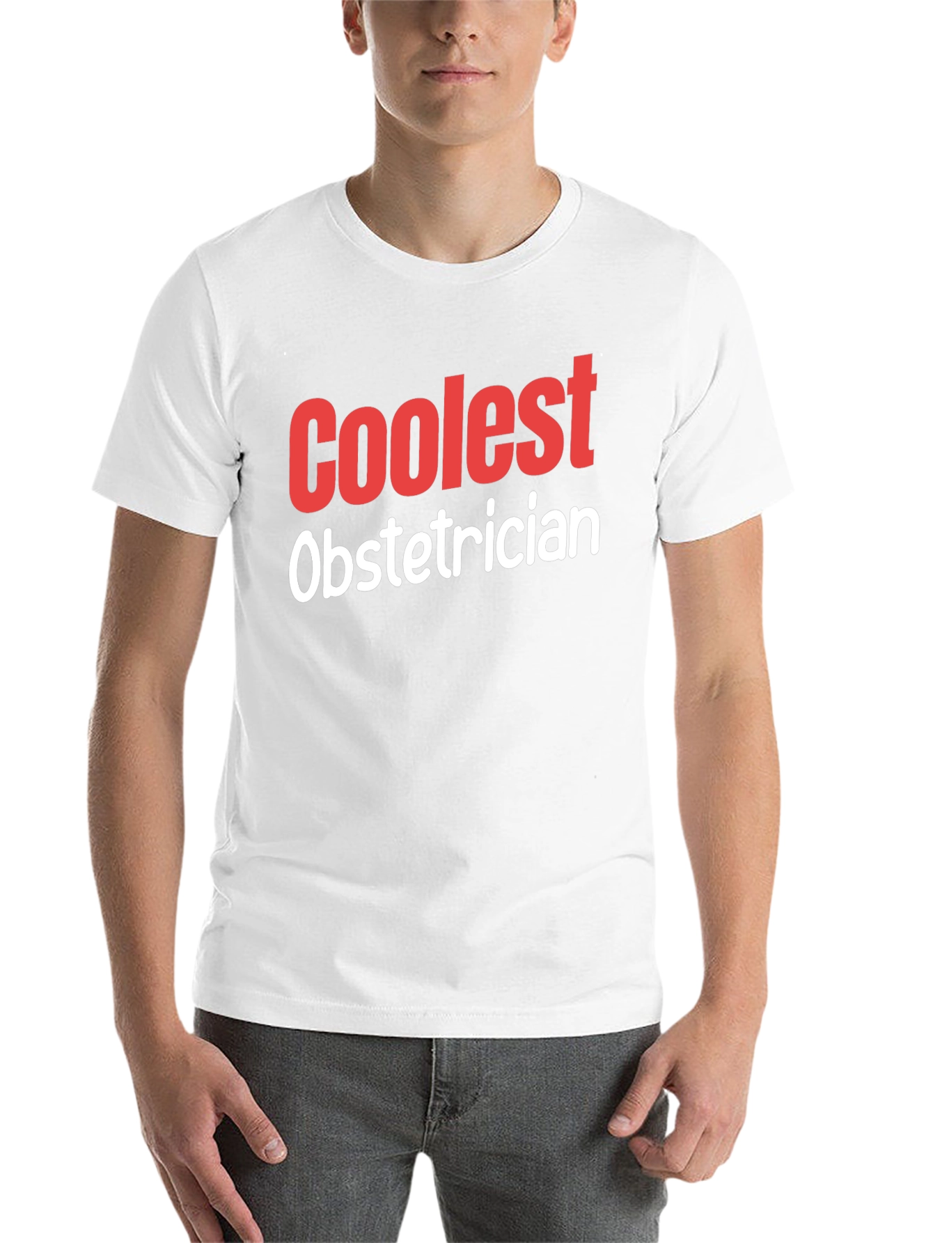 Black Coolest Obstetrician Graphic T-Shirt view 14